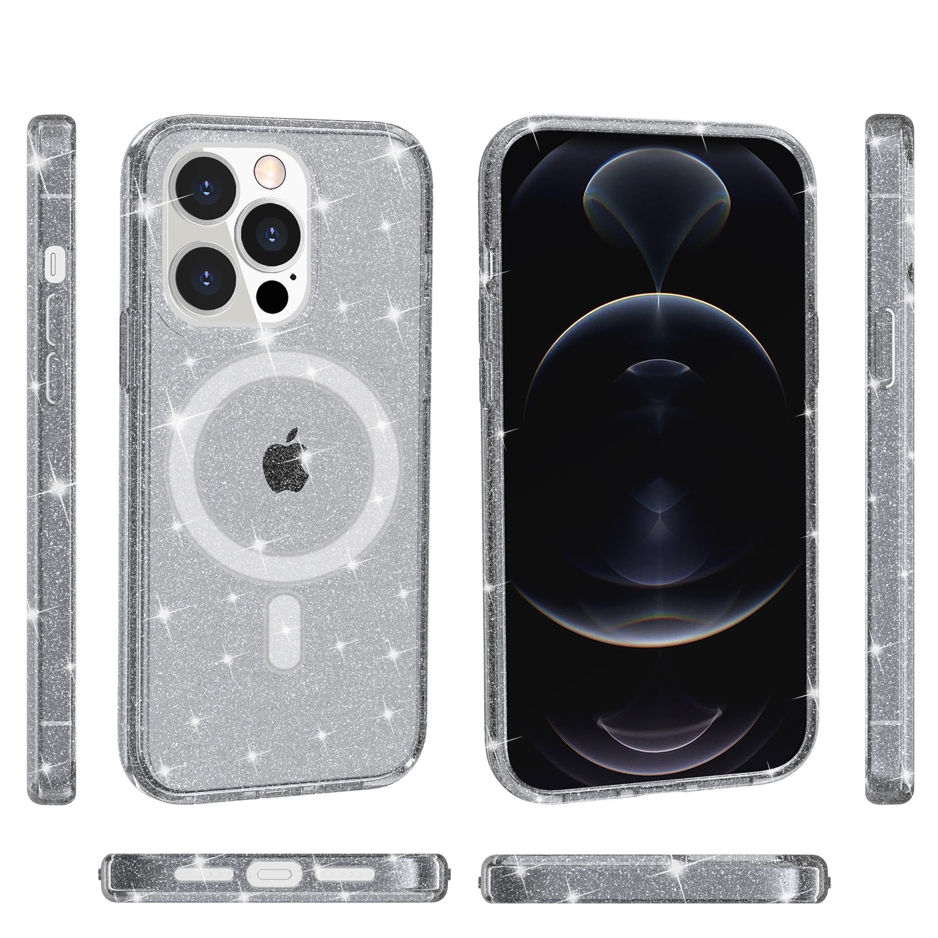 iPhone 11 Terminator Magsafe Glitters Hard Clear Case