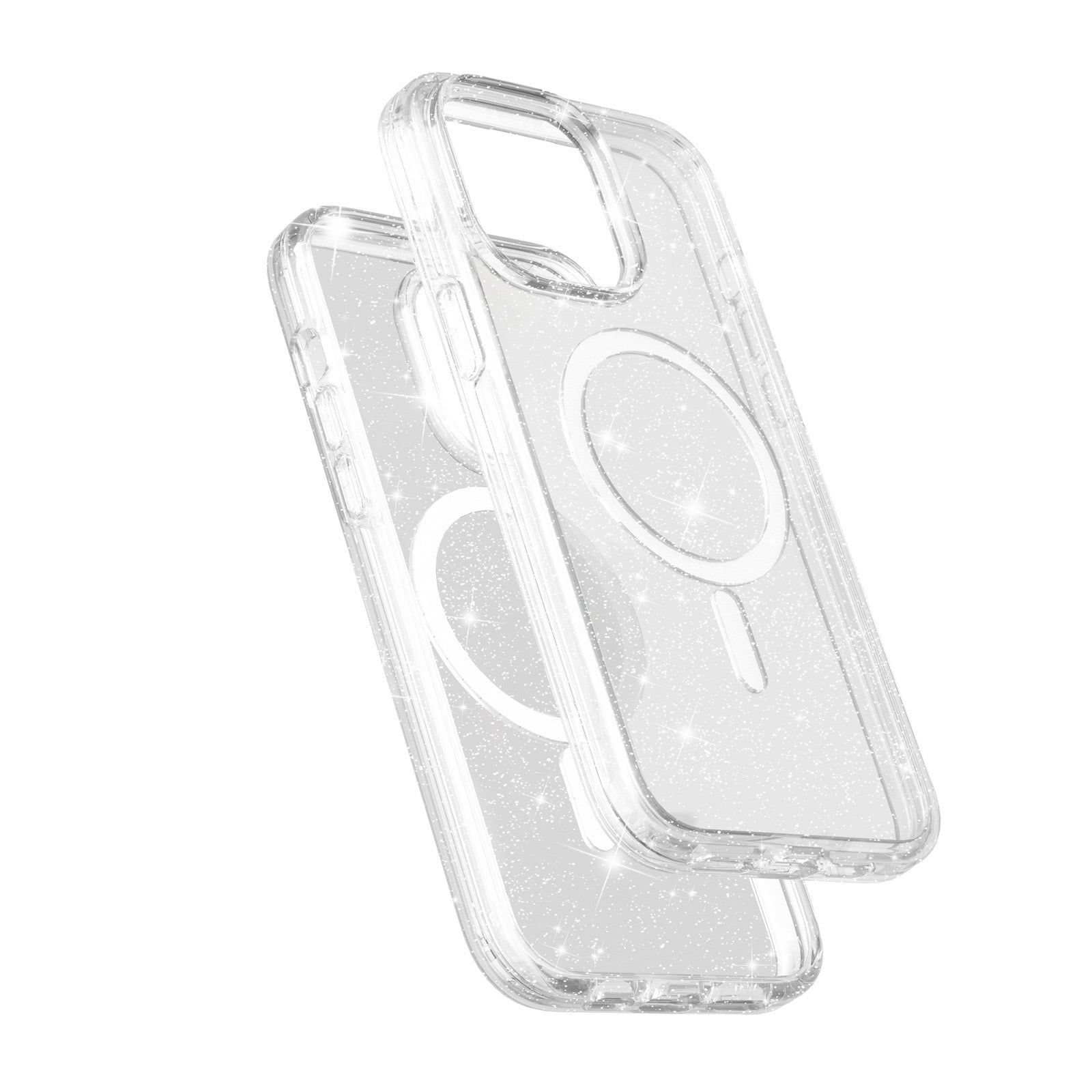 iPhone 15 Plus Terminator Magsafe Glitters Hard Clear Case