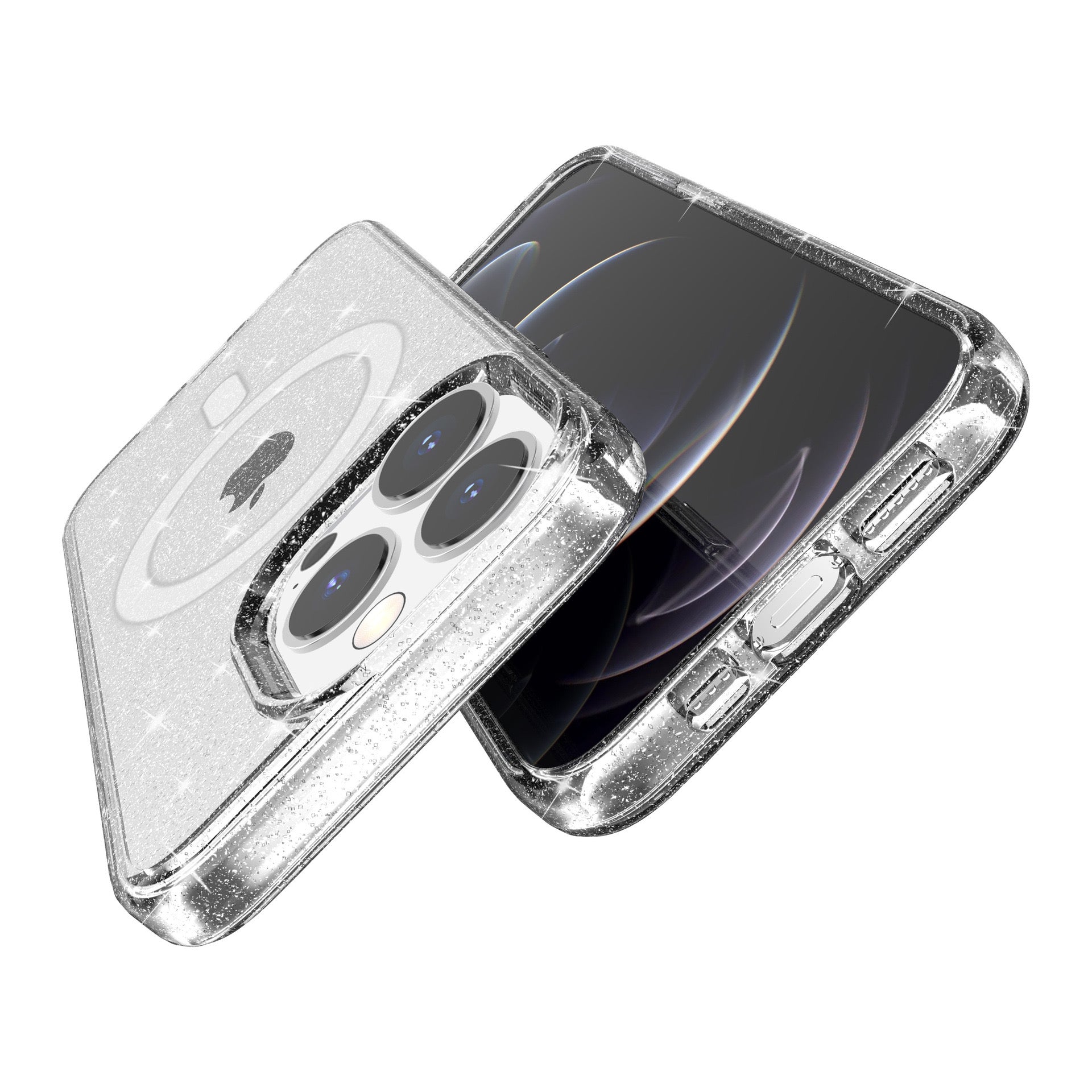 iPhone 15 Terminator Magsafe Glitters Hard Clear Case