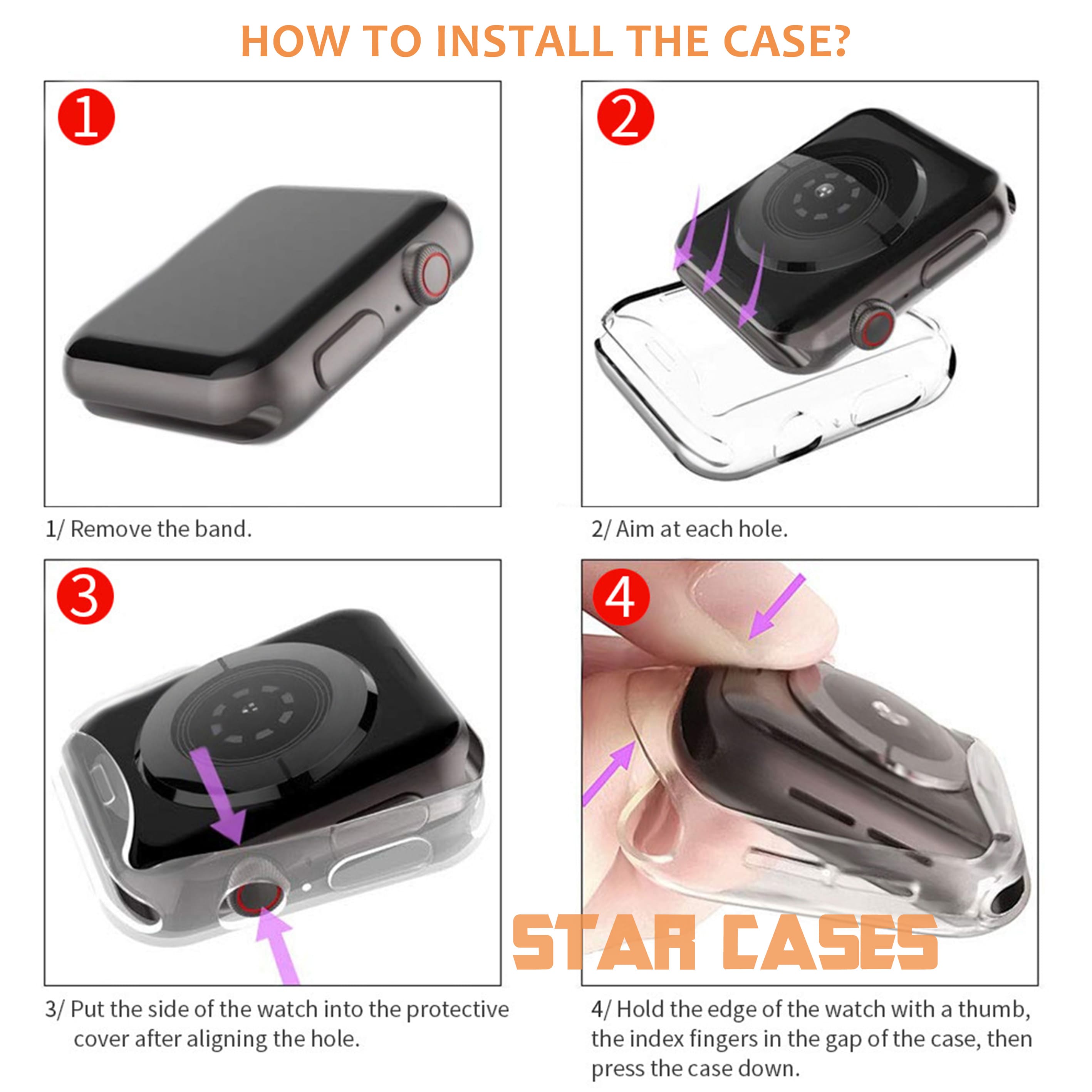 Apple Watch Soft Screen Protector Case