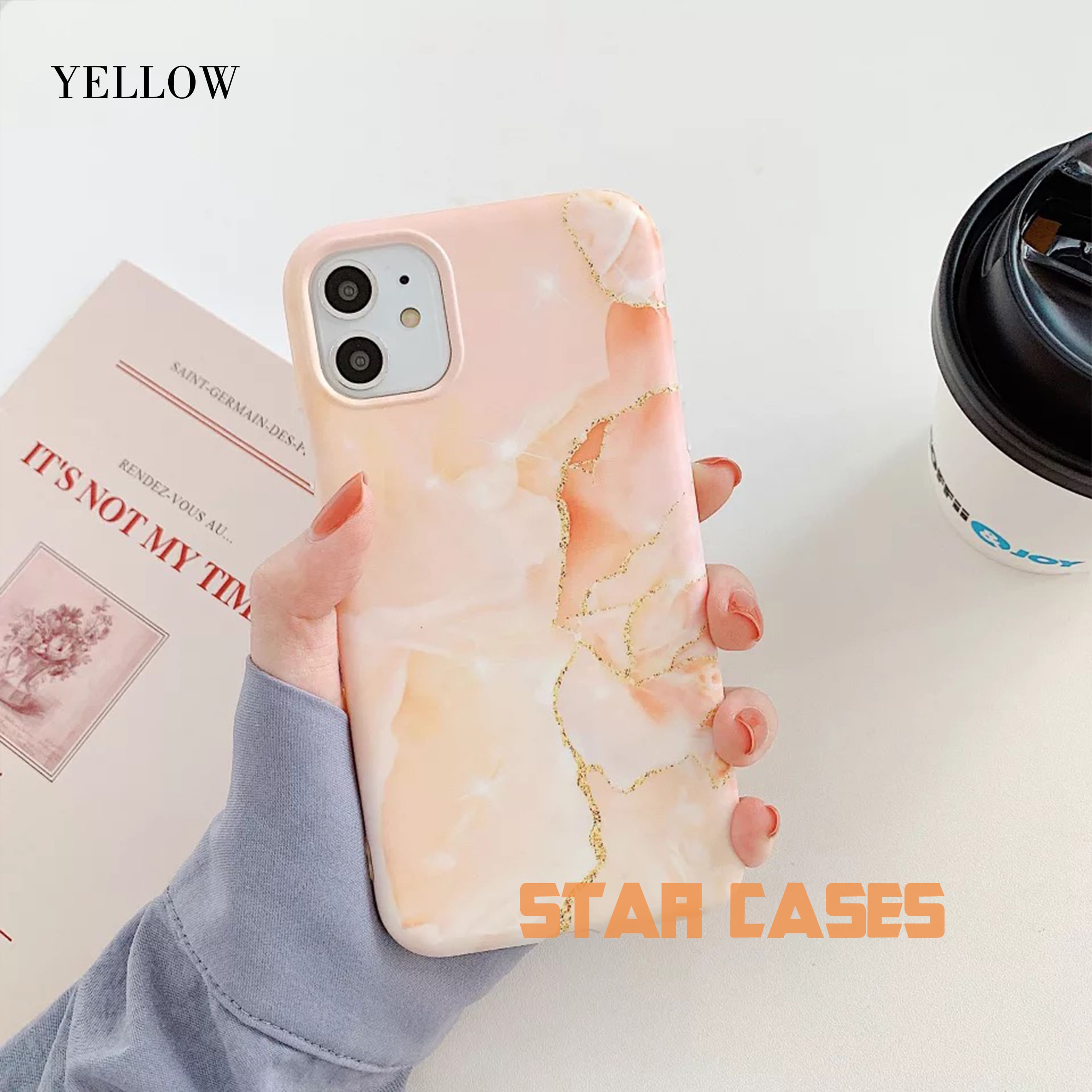 iPhone Xs Max Marble Blooming Silicone Case