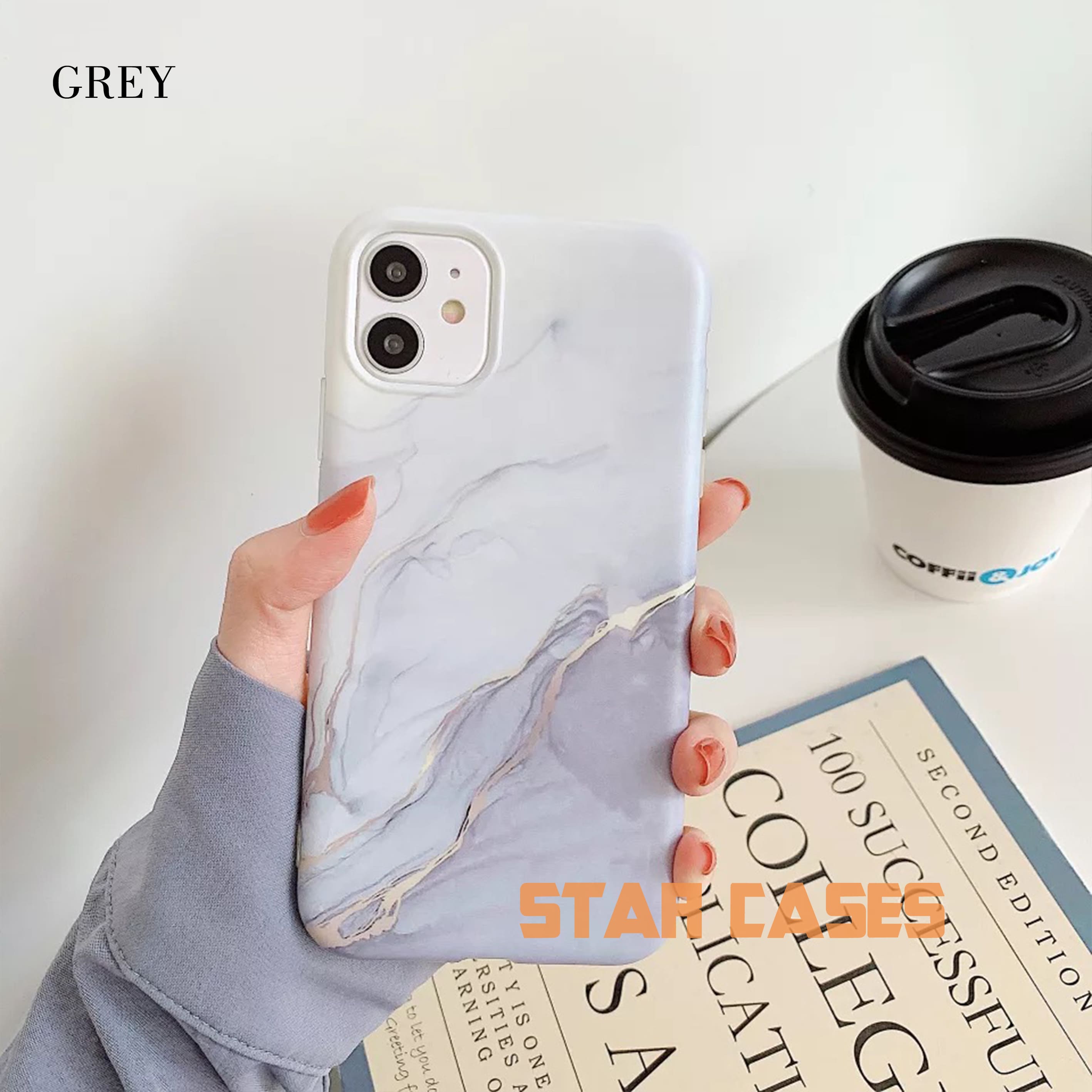 iPhone 7/8/SE Marble Blooming Silicone Case
