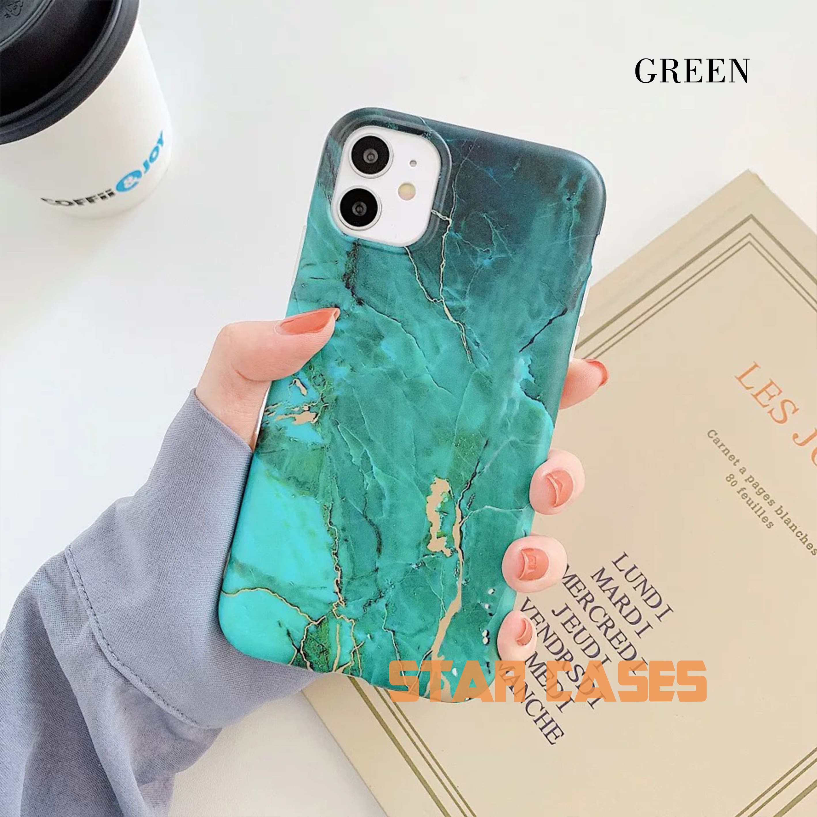 iPhone Xs Max Marble Blooming Silicone Case