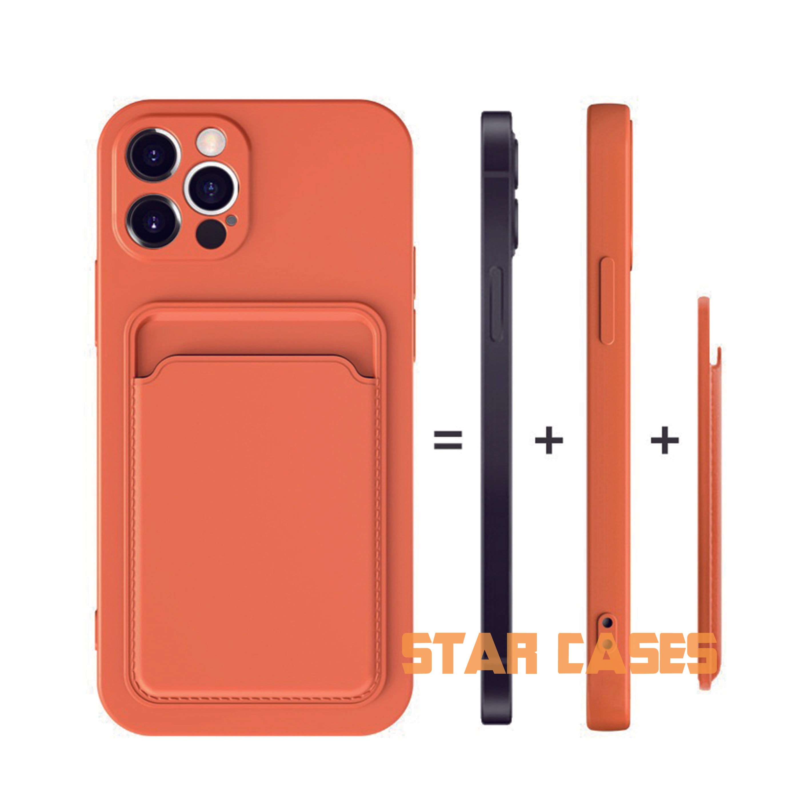 iPhone X/XS Back Card Silicone Case