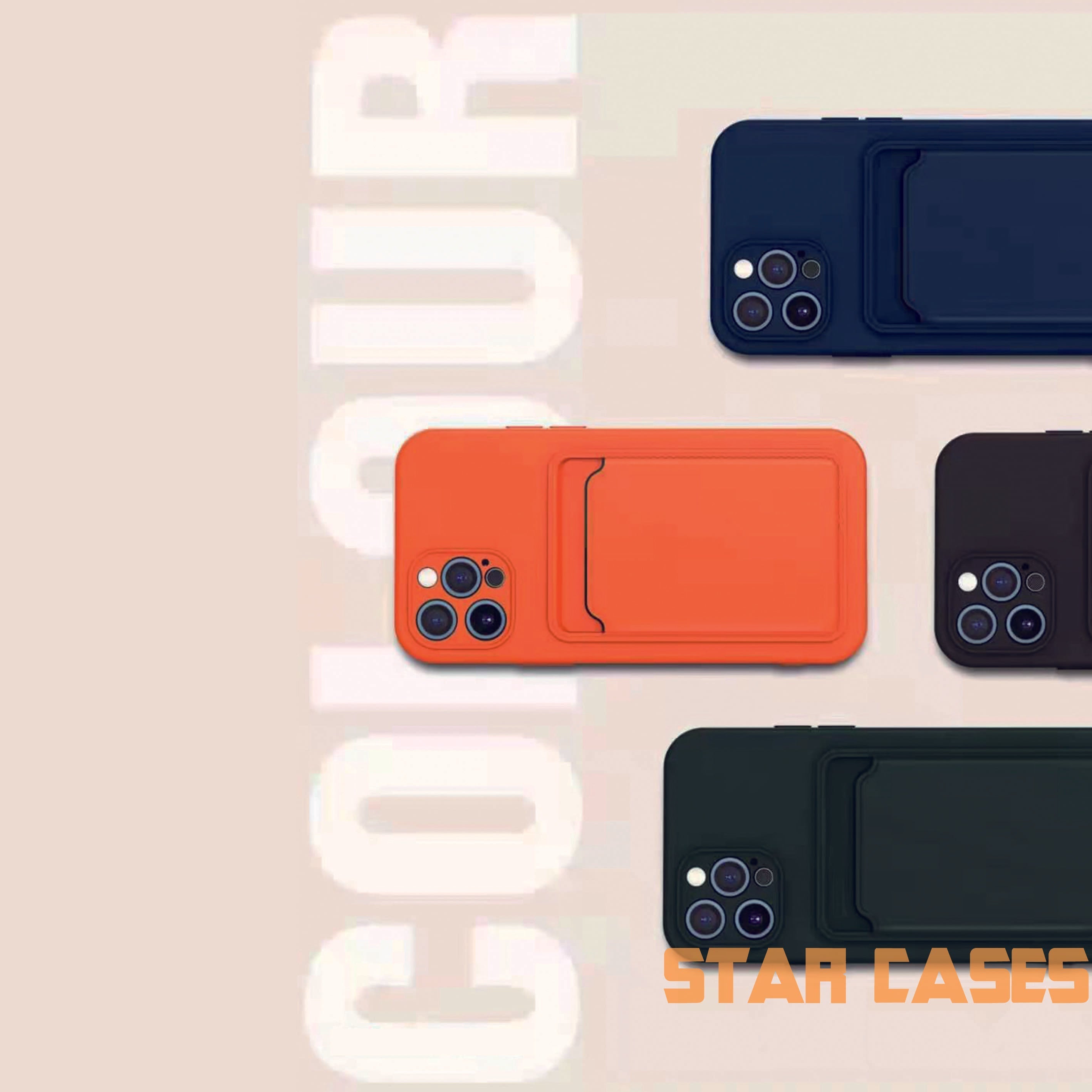 iPhone X/XS Back Card Silicone Case