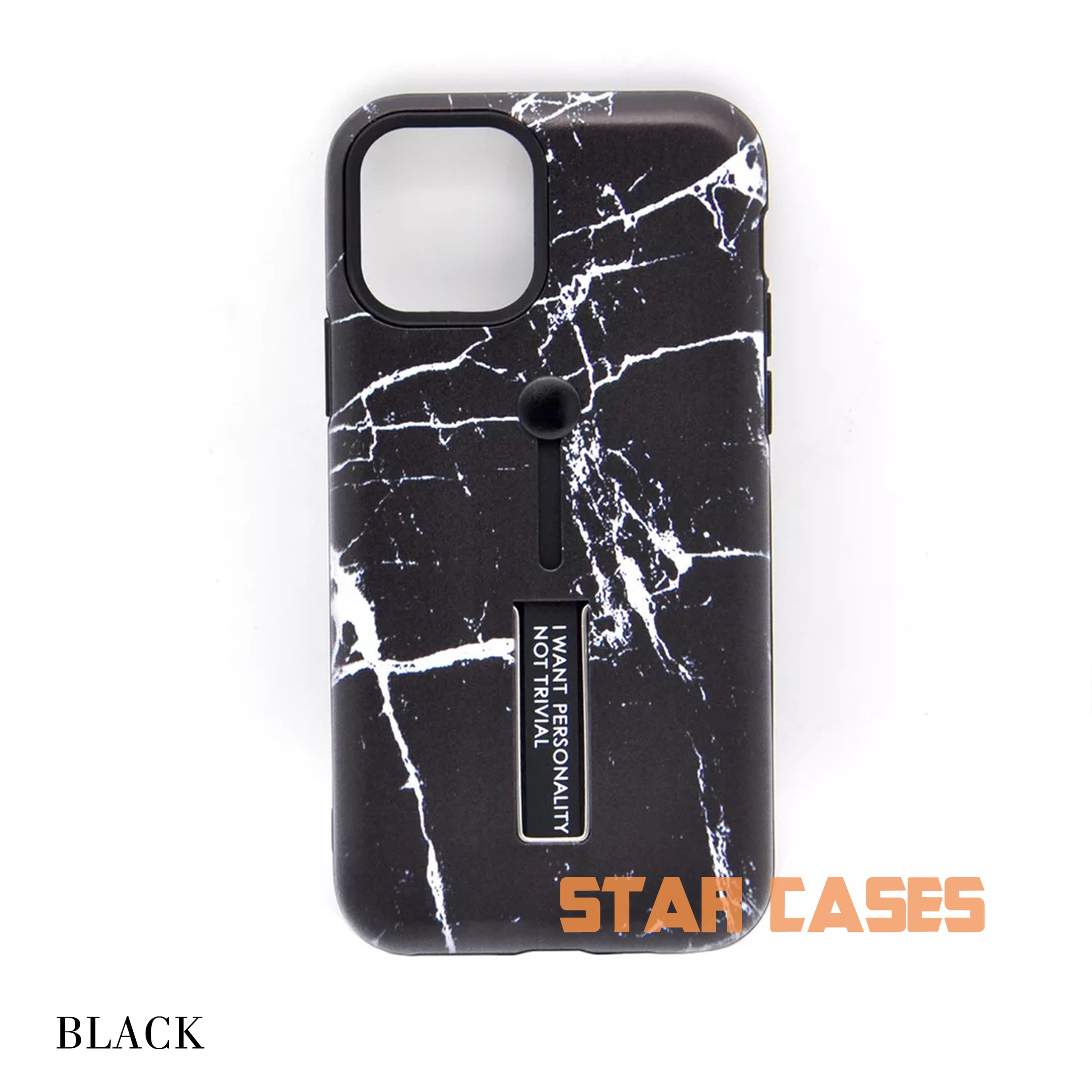 iPhone Xr Marble Shockproof Holder Case