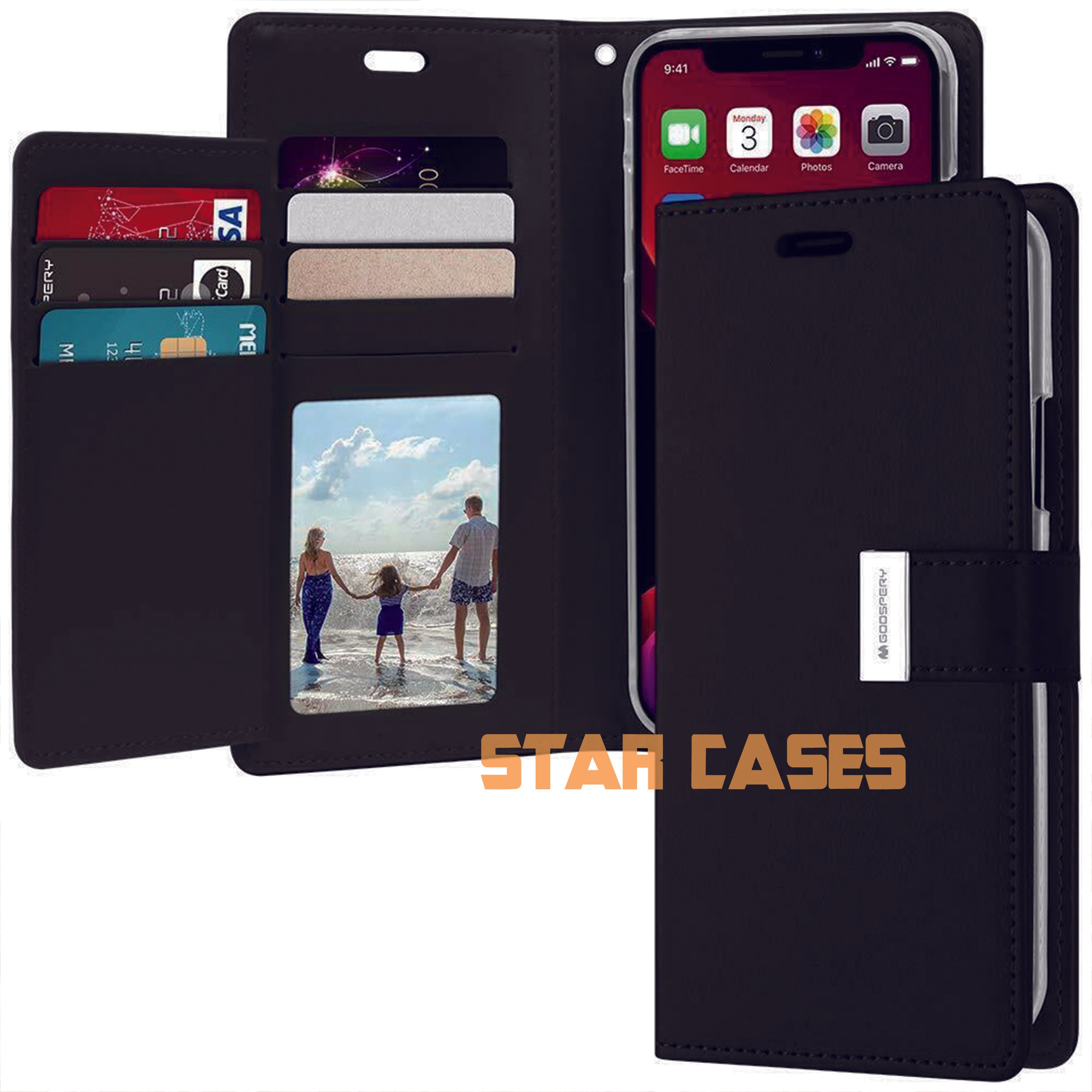 iPhone 14 Pro Rich Dairy Flip Wallet Cover