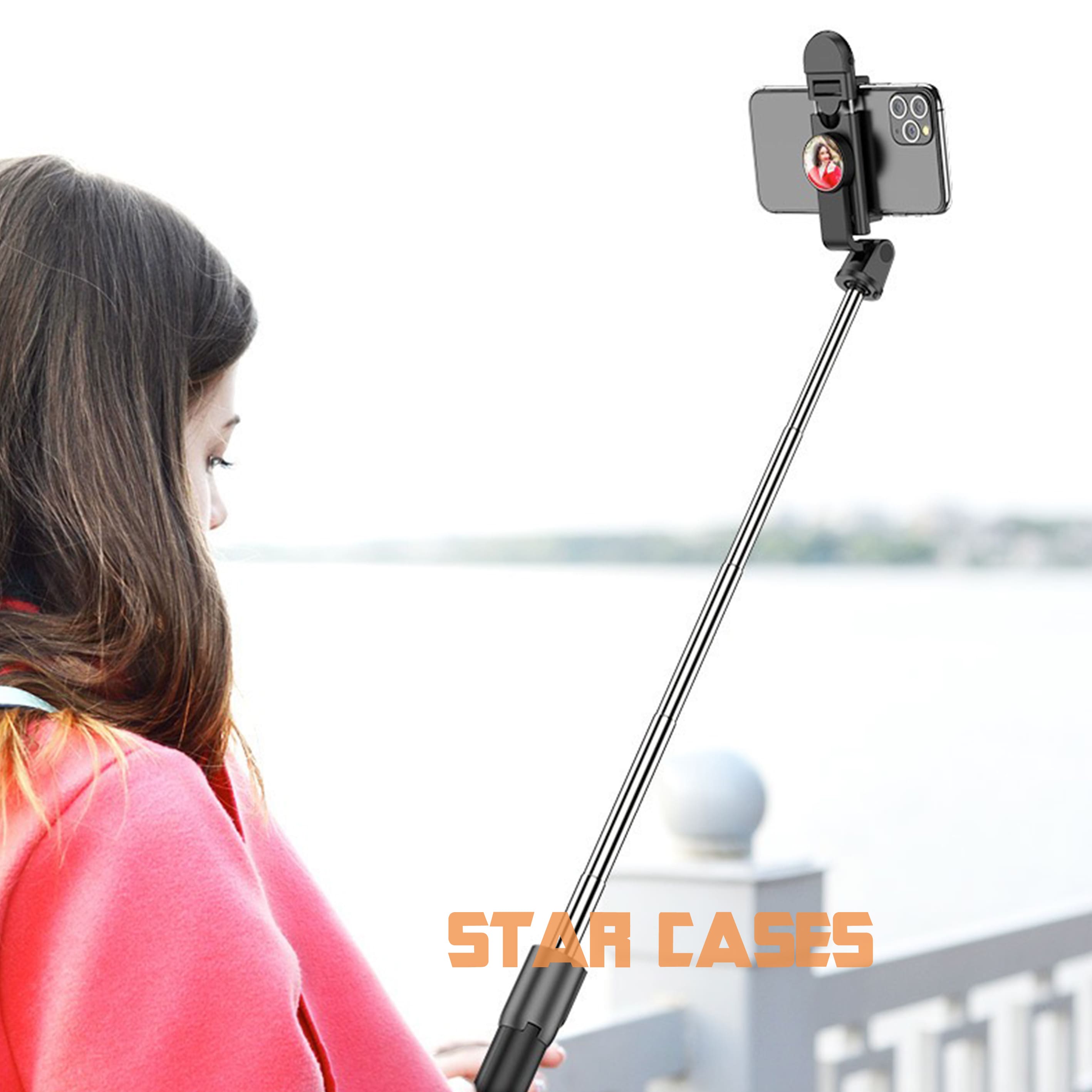 K10 (Without Light) Unipod Bluetooth Selfie Stick Tripod