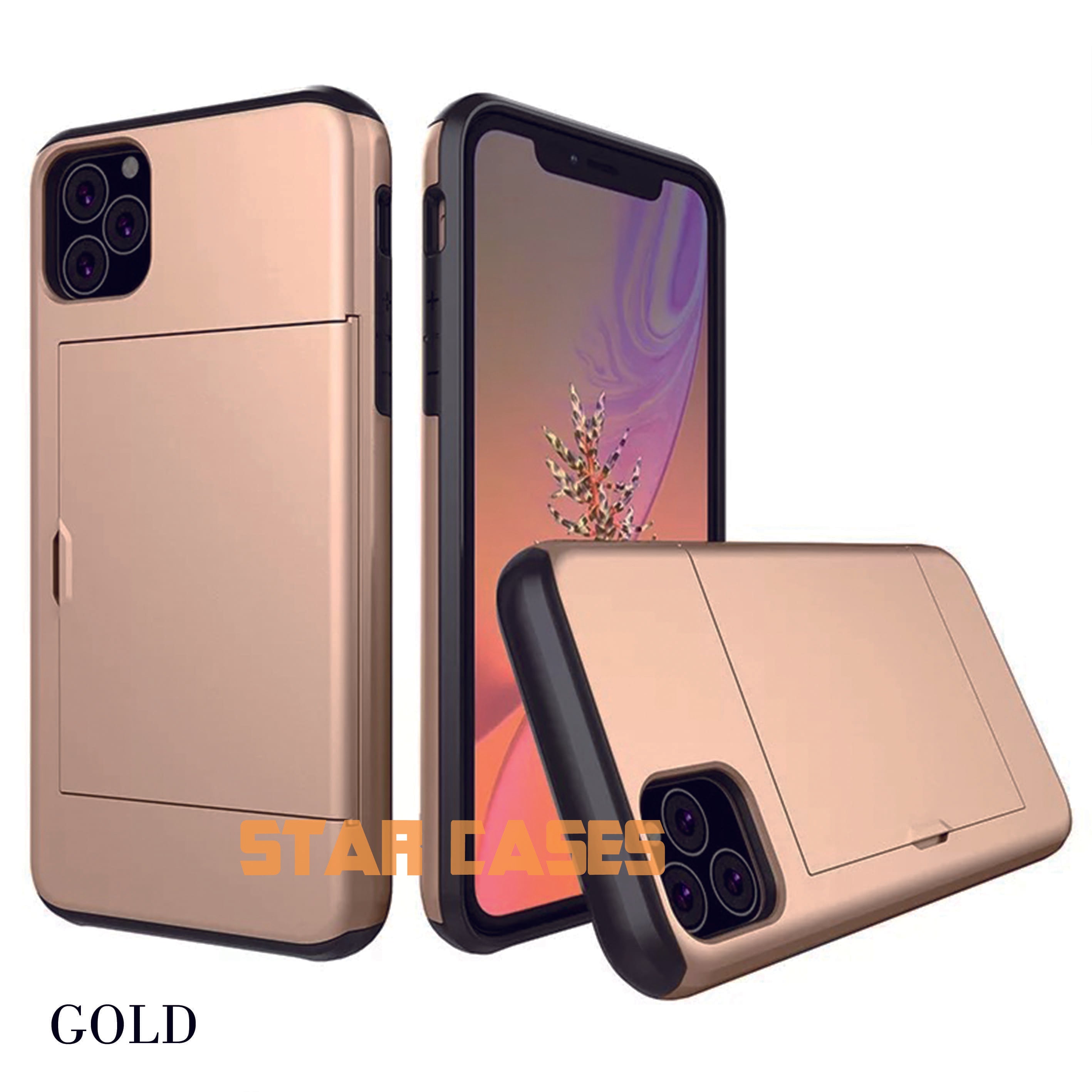 iPhone X/Xs Heavy Duty Back Slide Card Case