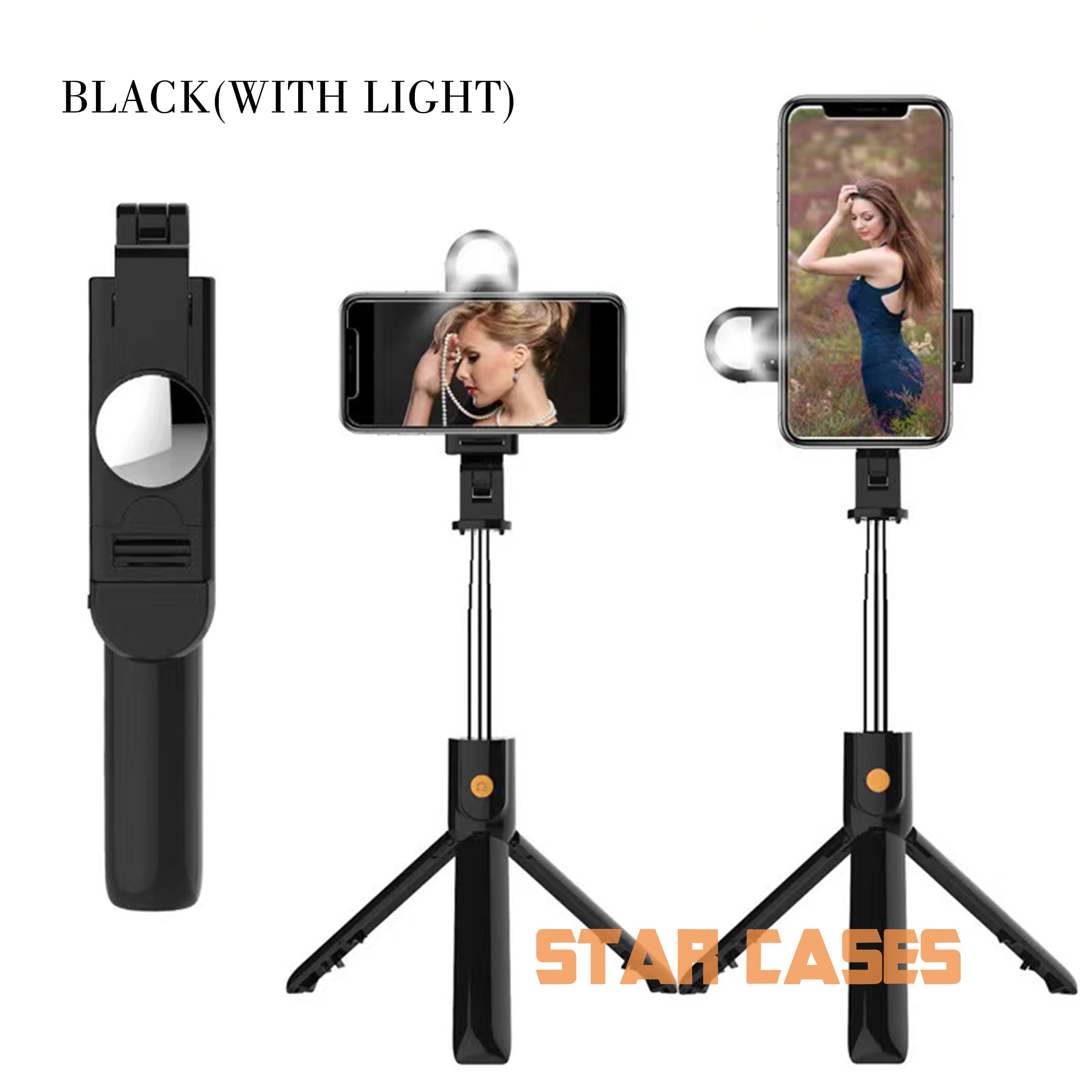 K10S (With Light) Unipod Bluetooth Selfie Stick Tripod
