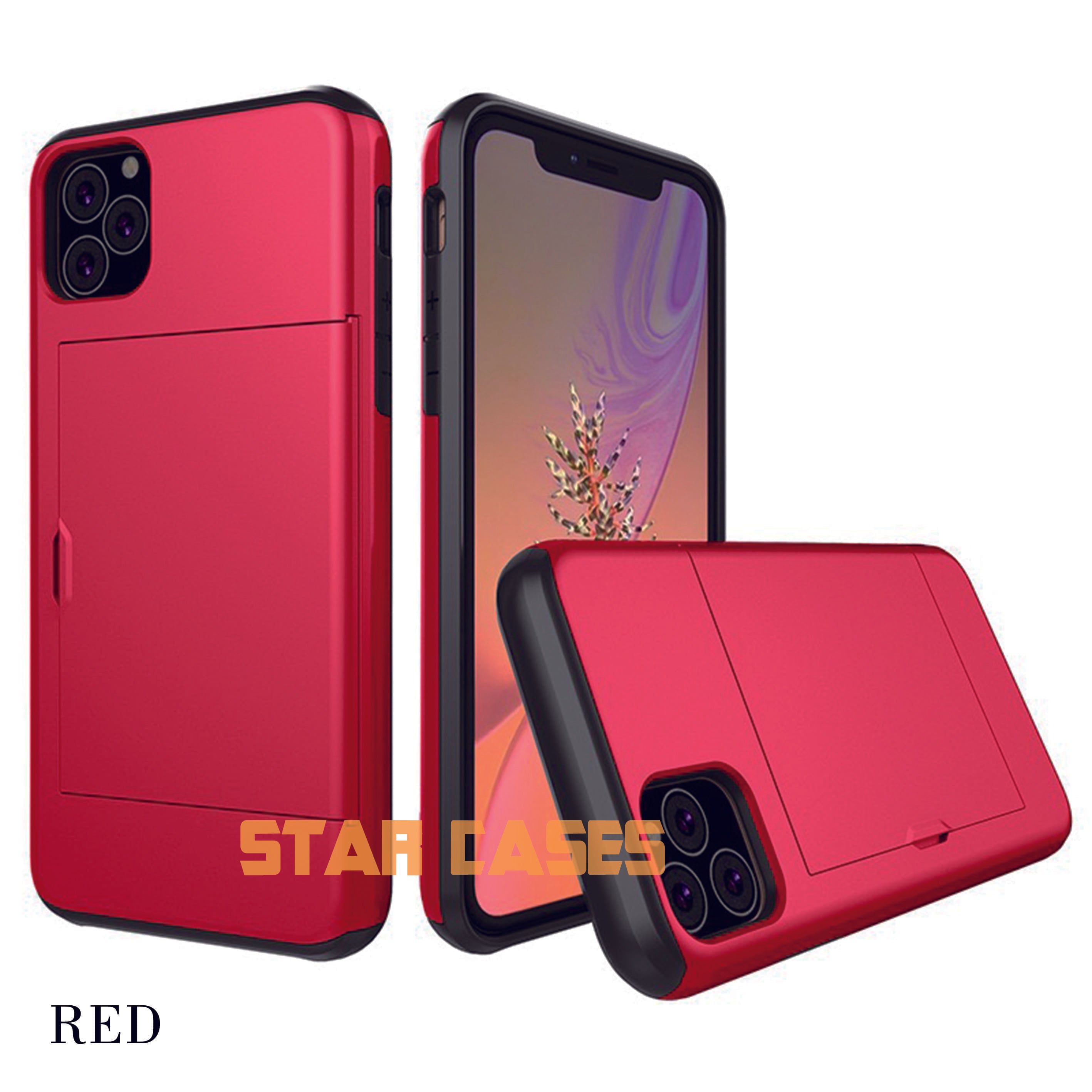 iPhone X/Xs Heavy Duty Back Slide Card Case