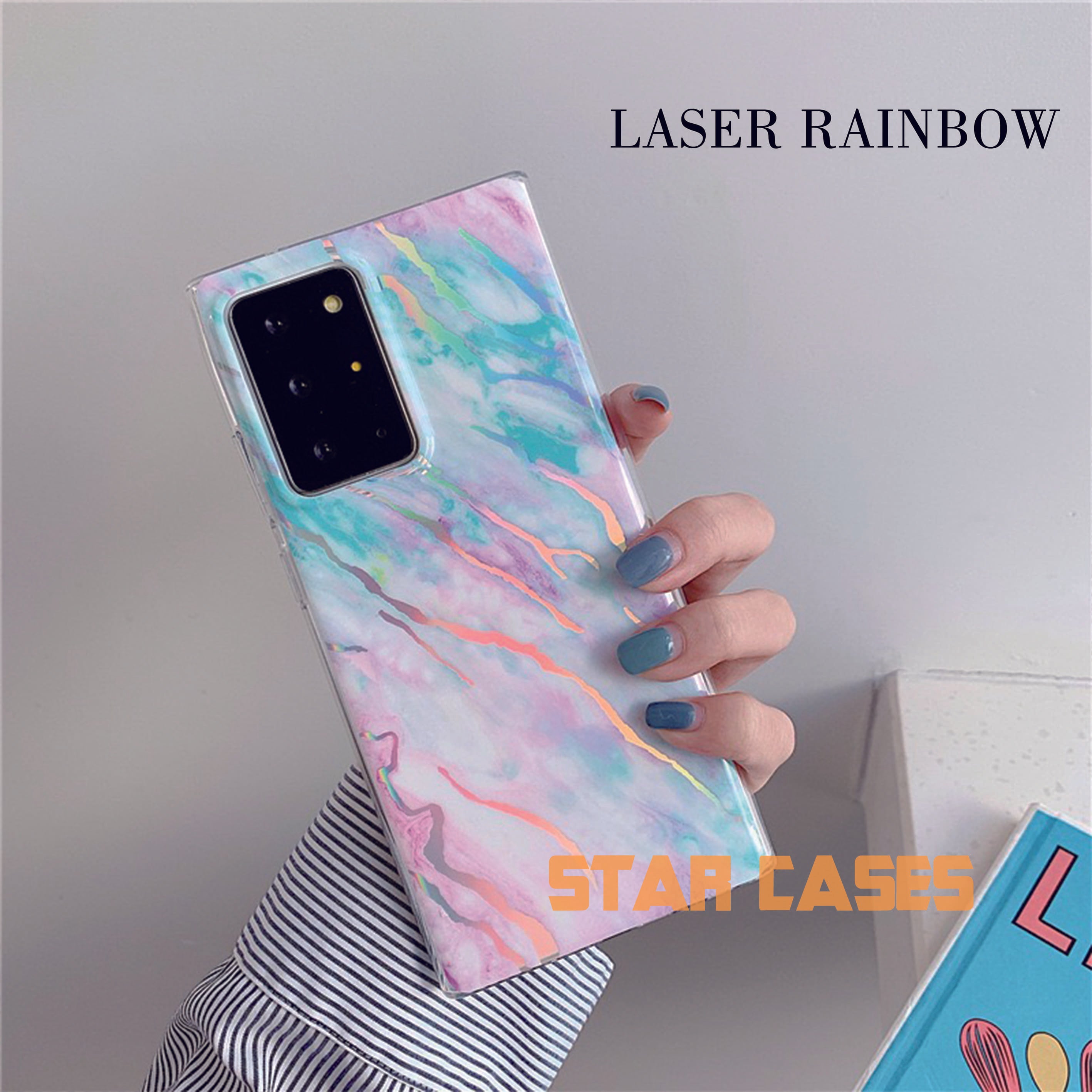 Samsung S22 Laser Marble Soft Case