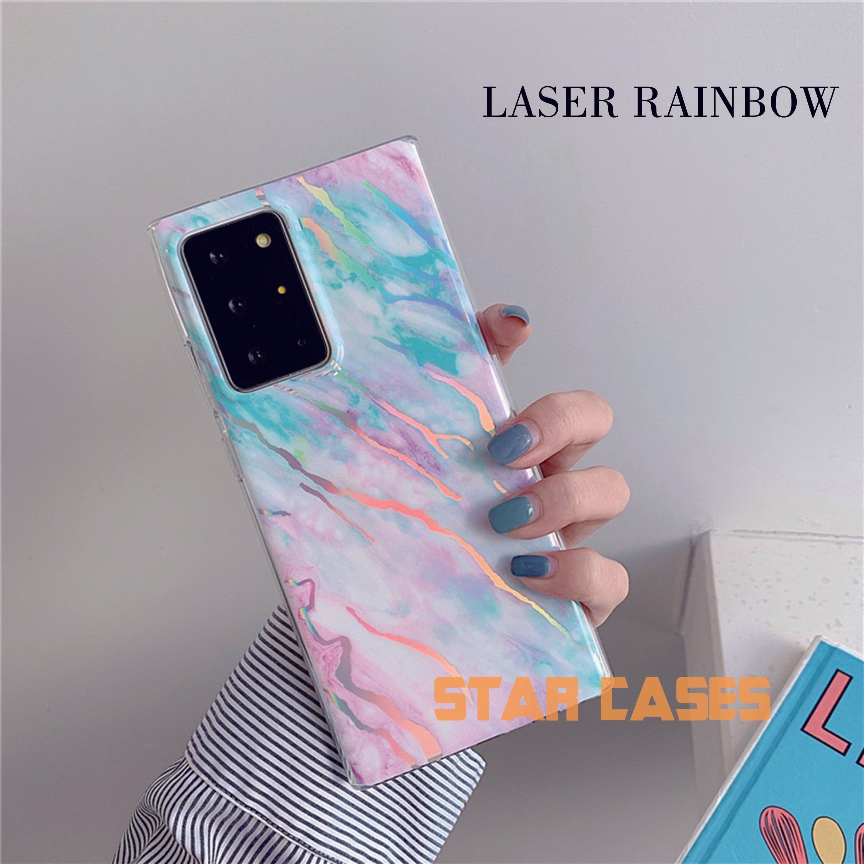 Samsung S20 Plus Laser Marble Soft Case