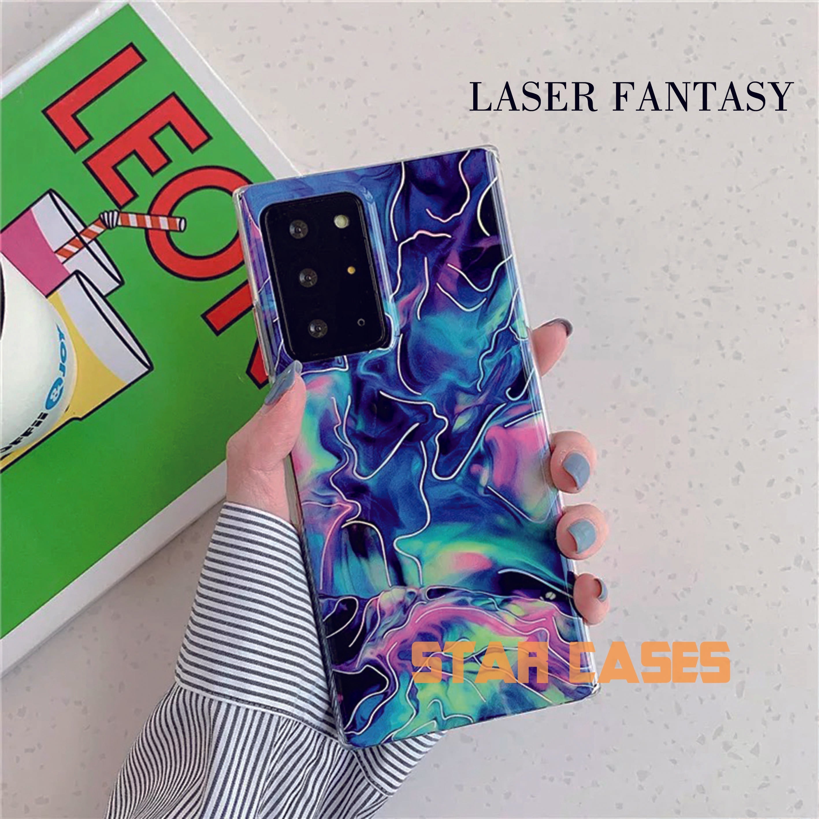 Samsung S22 Ultra Laser Marble Soft Case