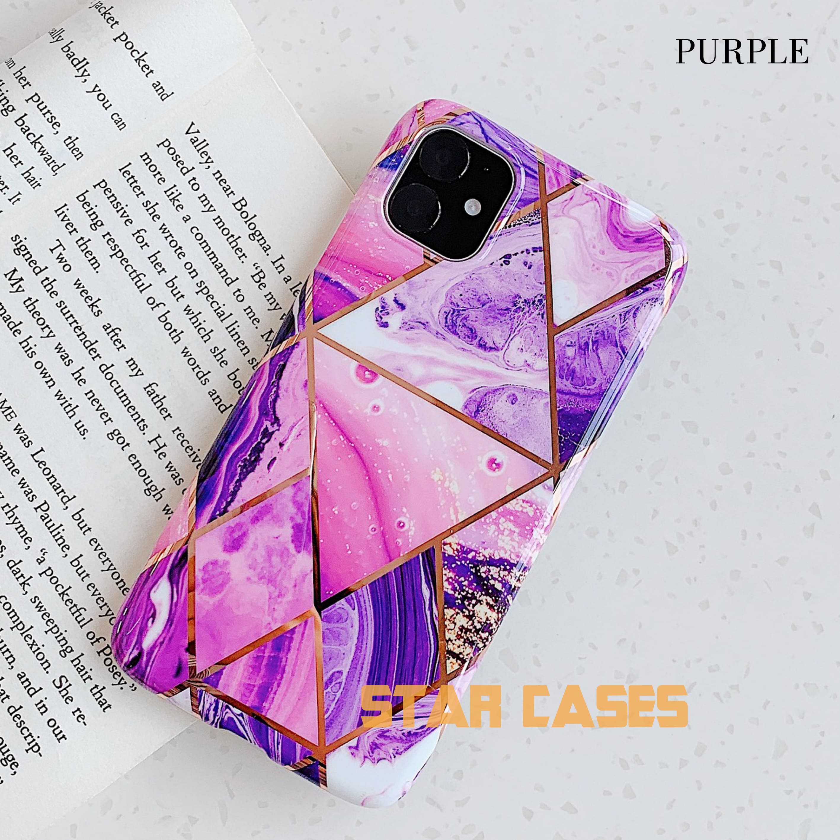 iPhone X/XS Marble Diamond Soft Case