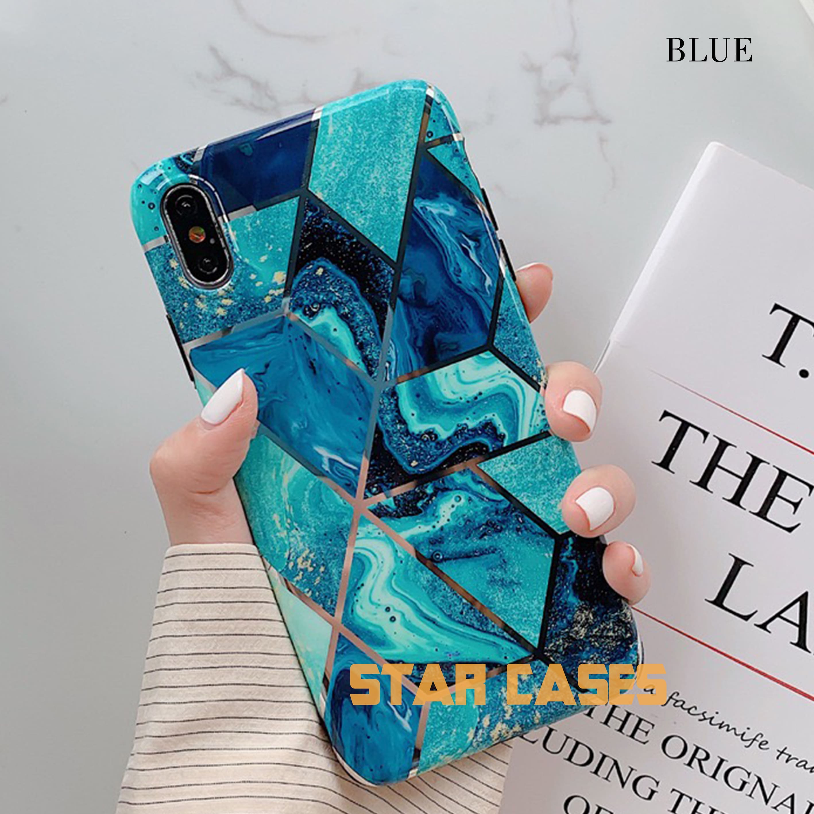 iPhone X/XS Marble Diamond Soft Case