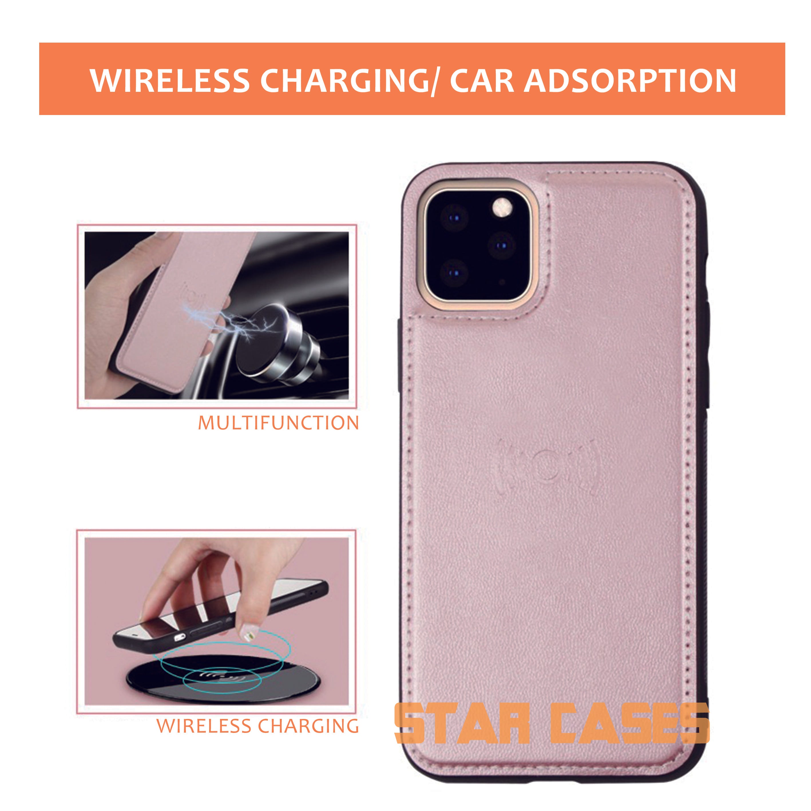 iPhone Xs Max Hanman Magnet Leather Flip Cover