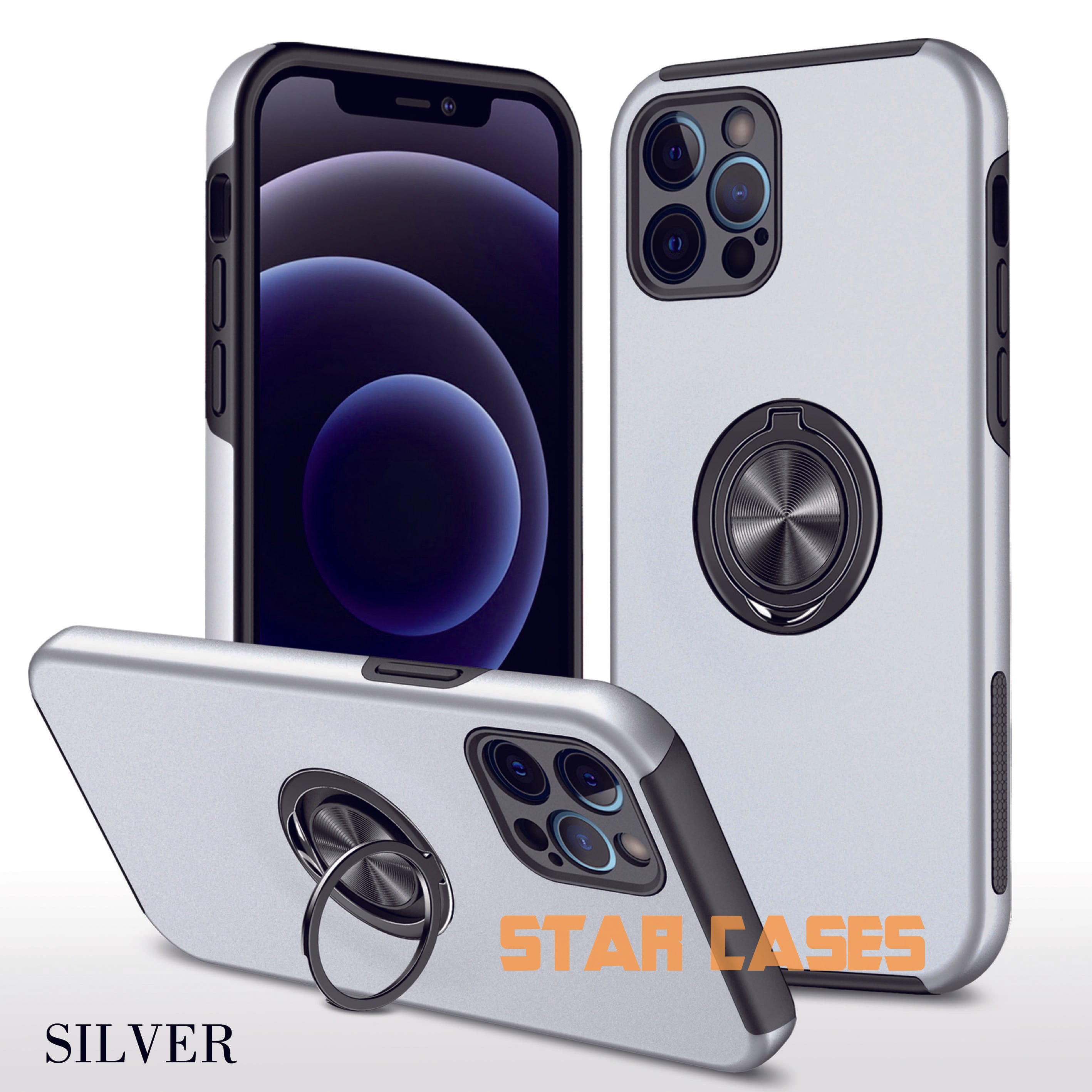 iPhone 11 ProMax Shockproof Magnetic Ring Holder Case
