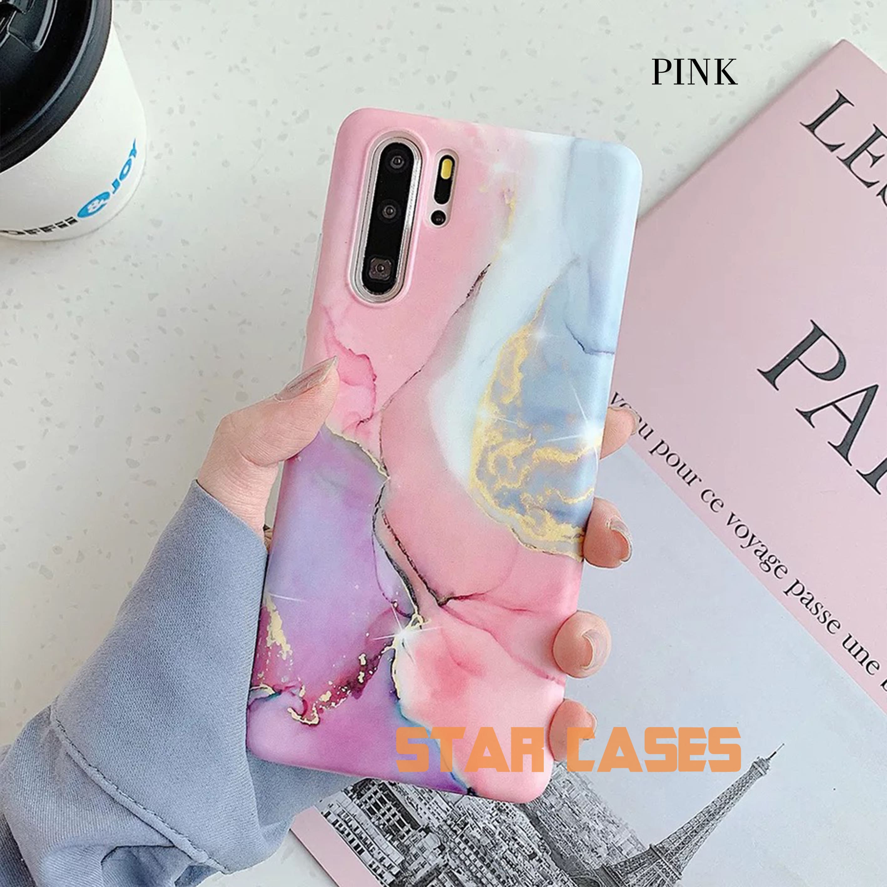 Samsung S10 Plus Marble Blooming Silicone Case