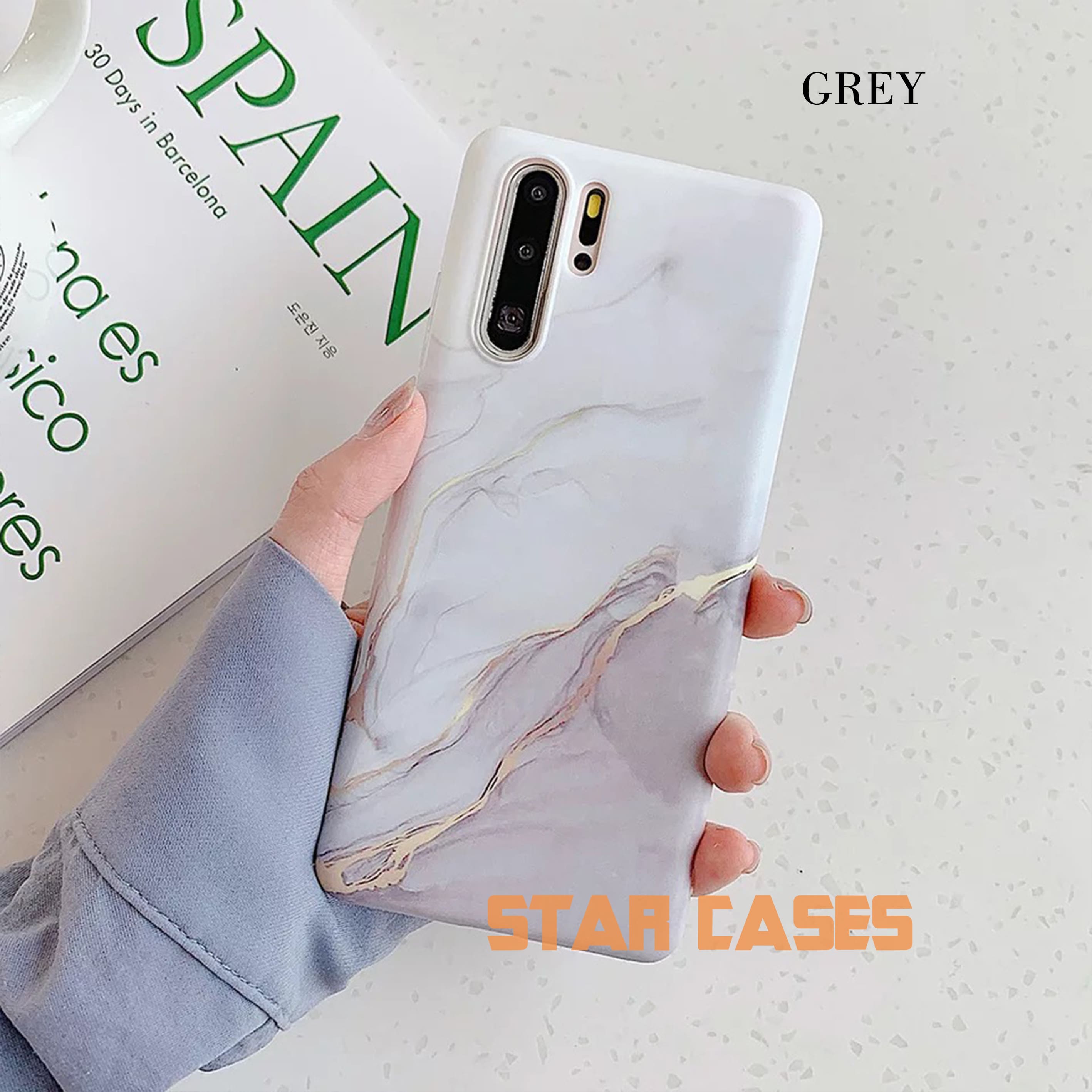Samsung S22 Marble Blooming Silicone Case