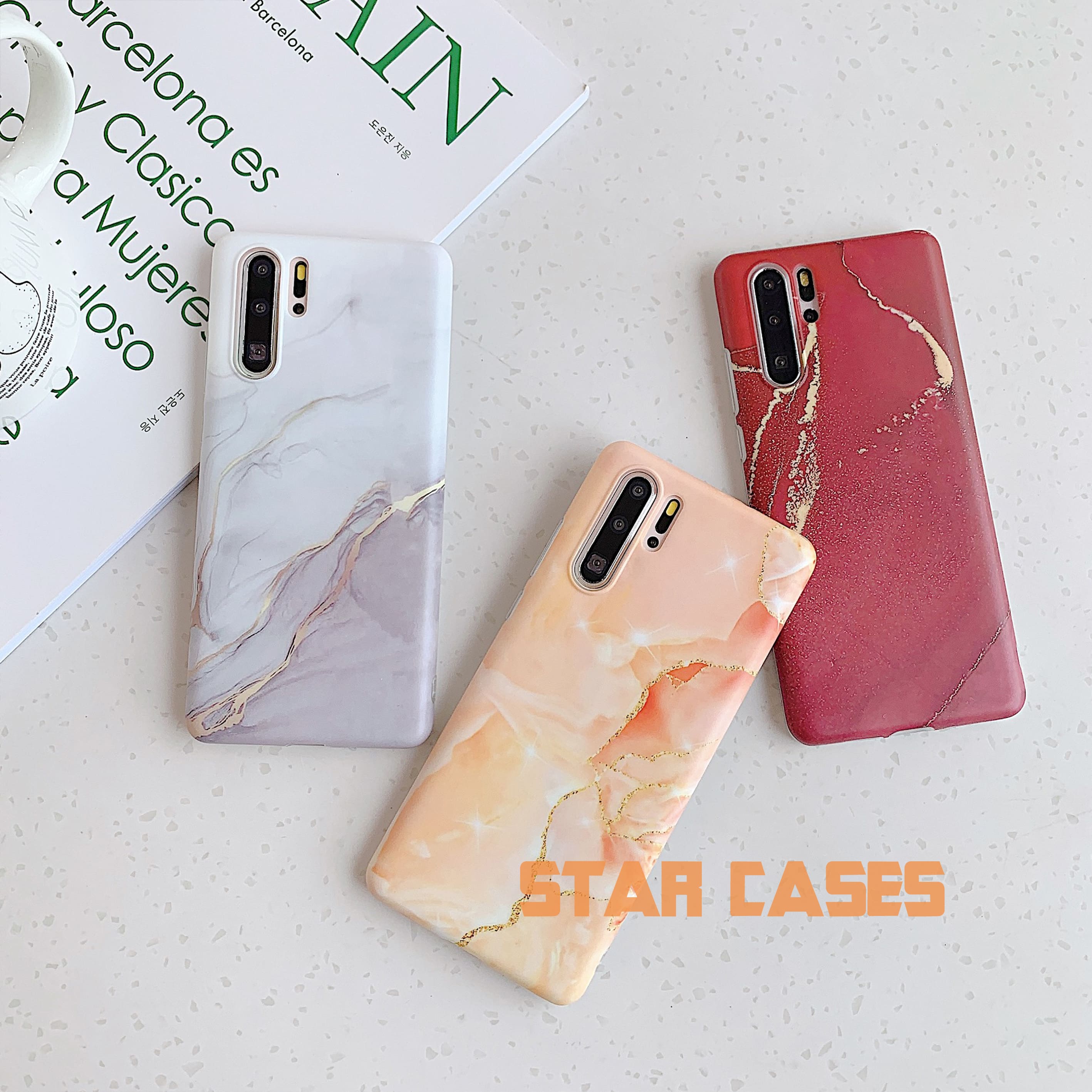 Samsung S22 Plus Marble Blooming Silicone Case