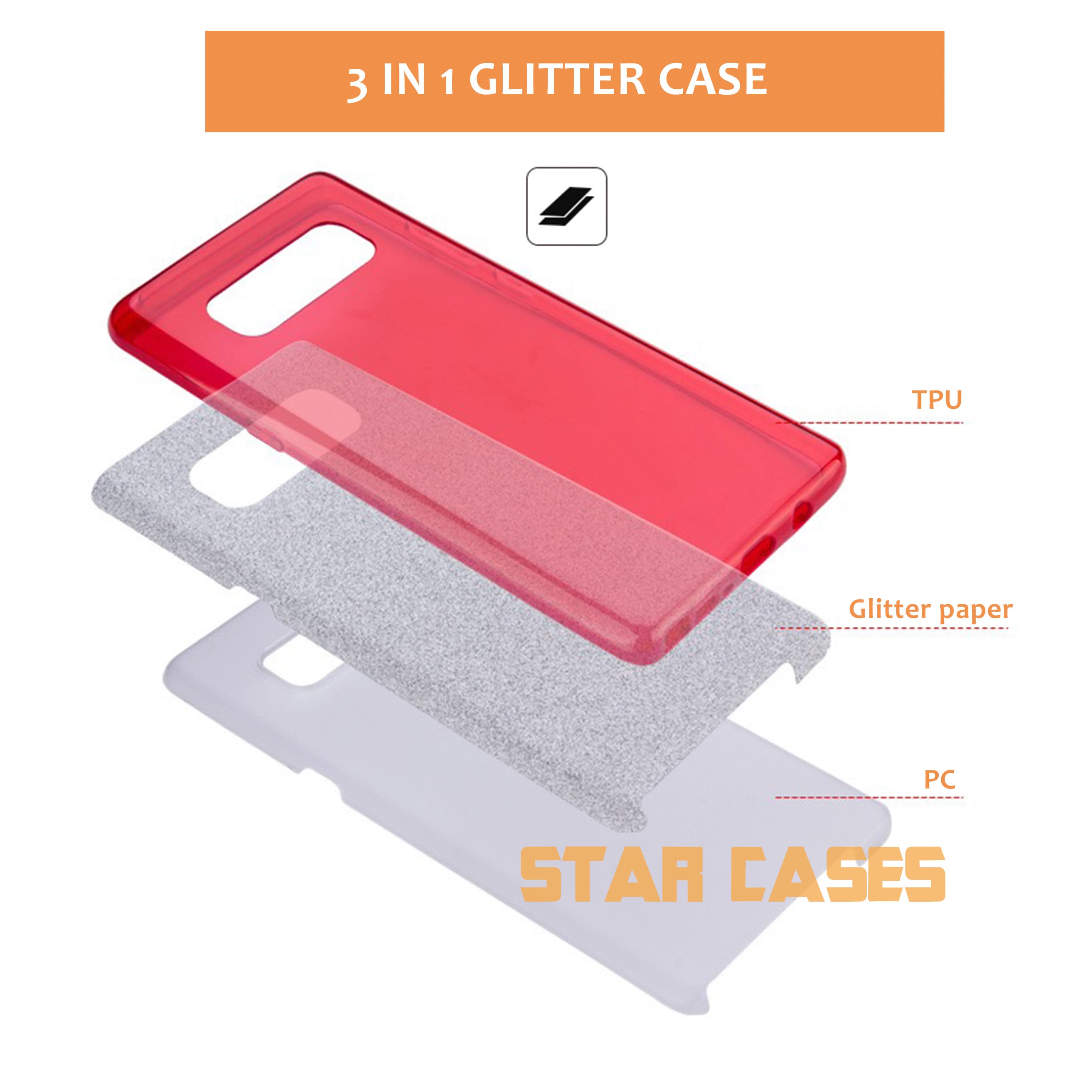 Samsung Note10 Plus Glitter Sparkling Slim Case