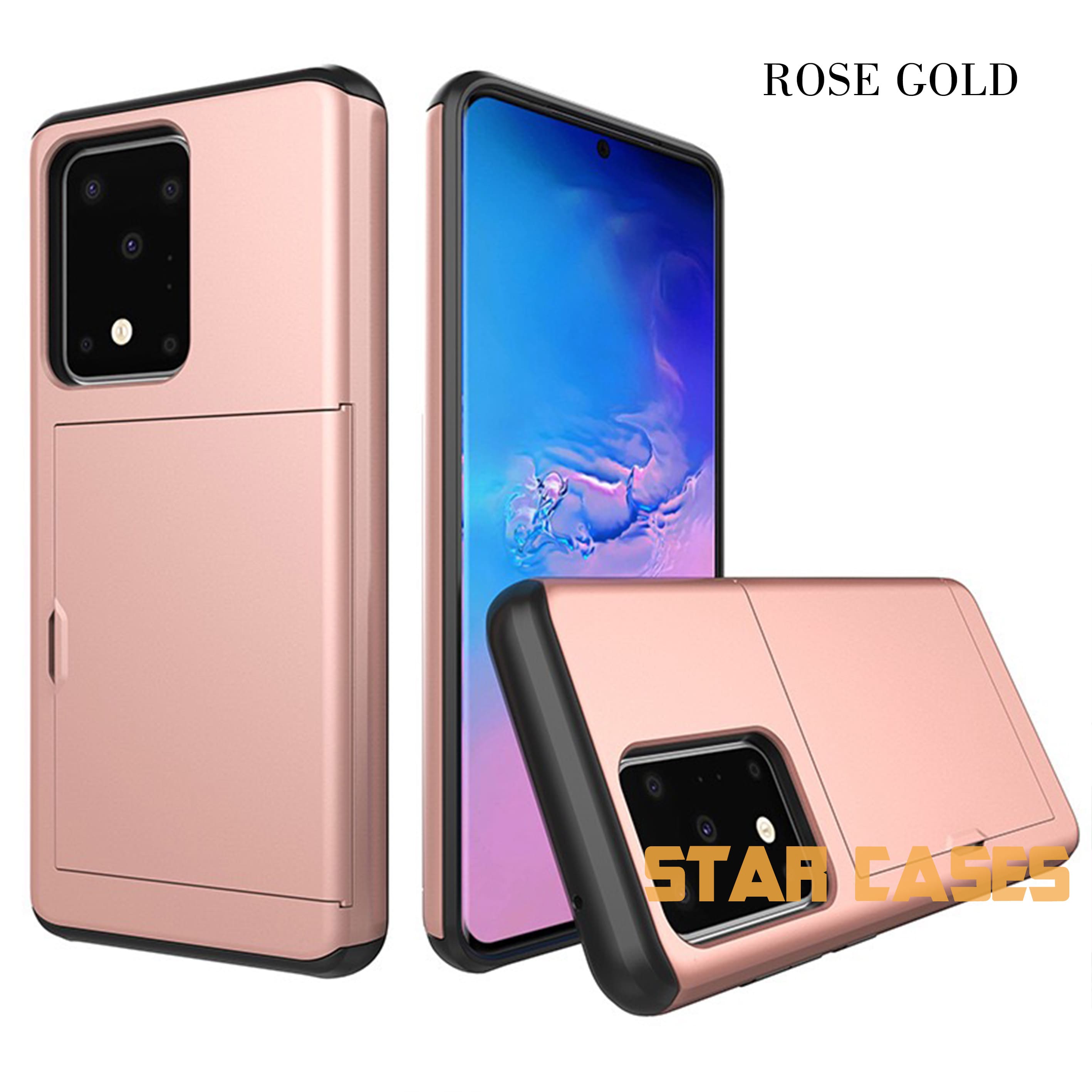 Samsung S10 Plus Heavy Duty Back Slide Card Case