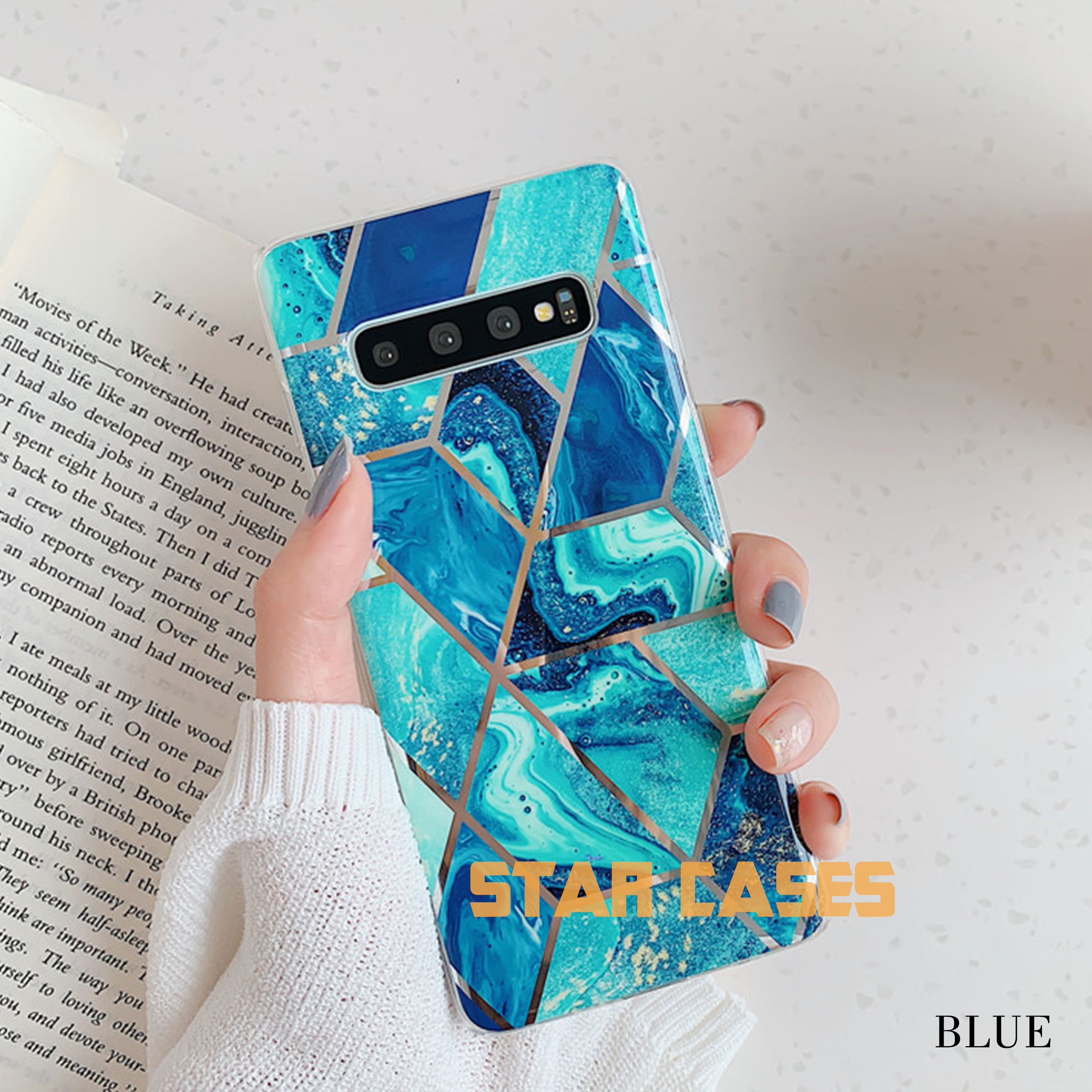 Samsung S10 Marble Diamond Soft Case