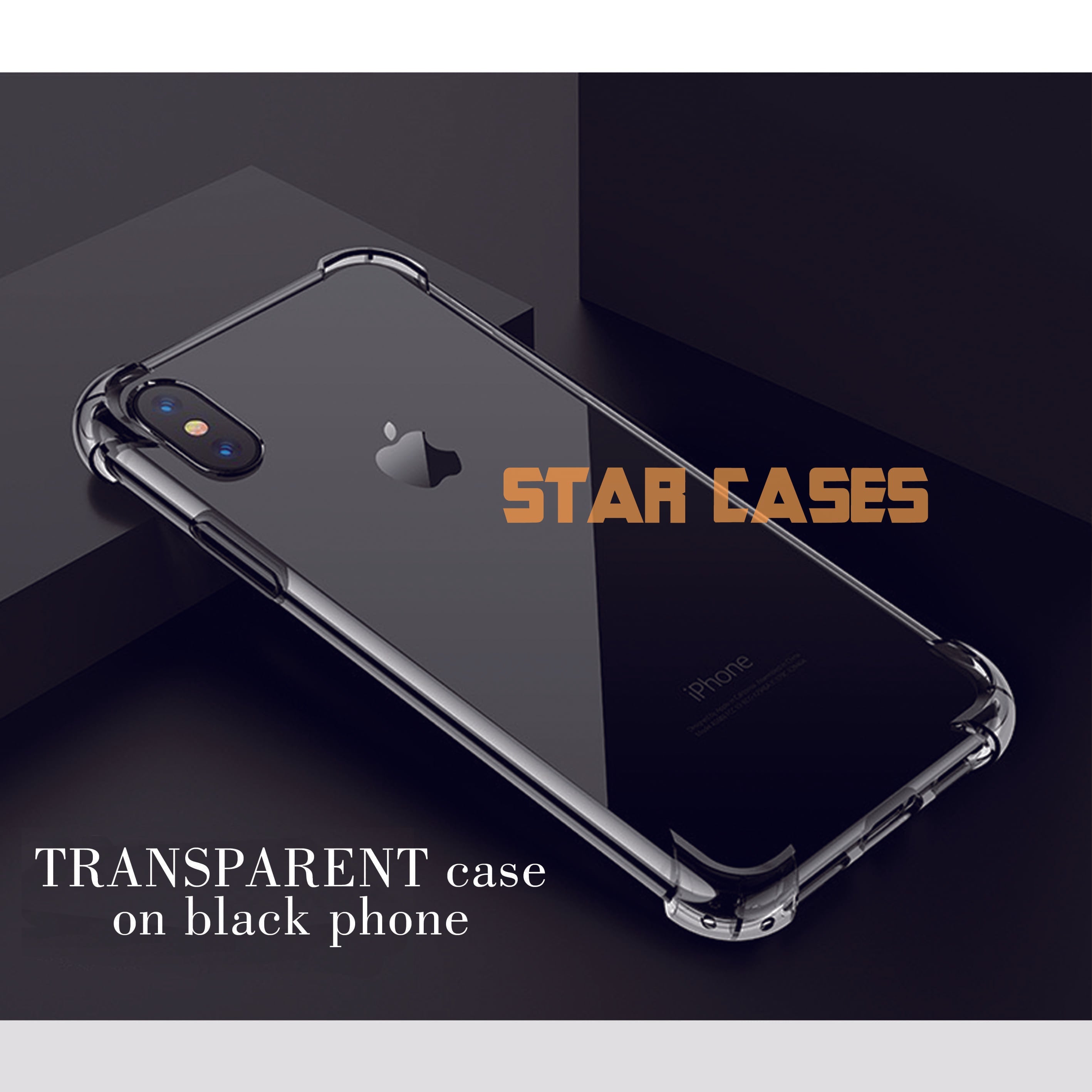 iPhone XsMax Clear Soft Bumper Case