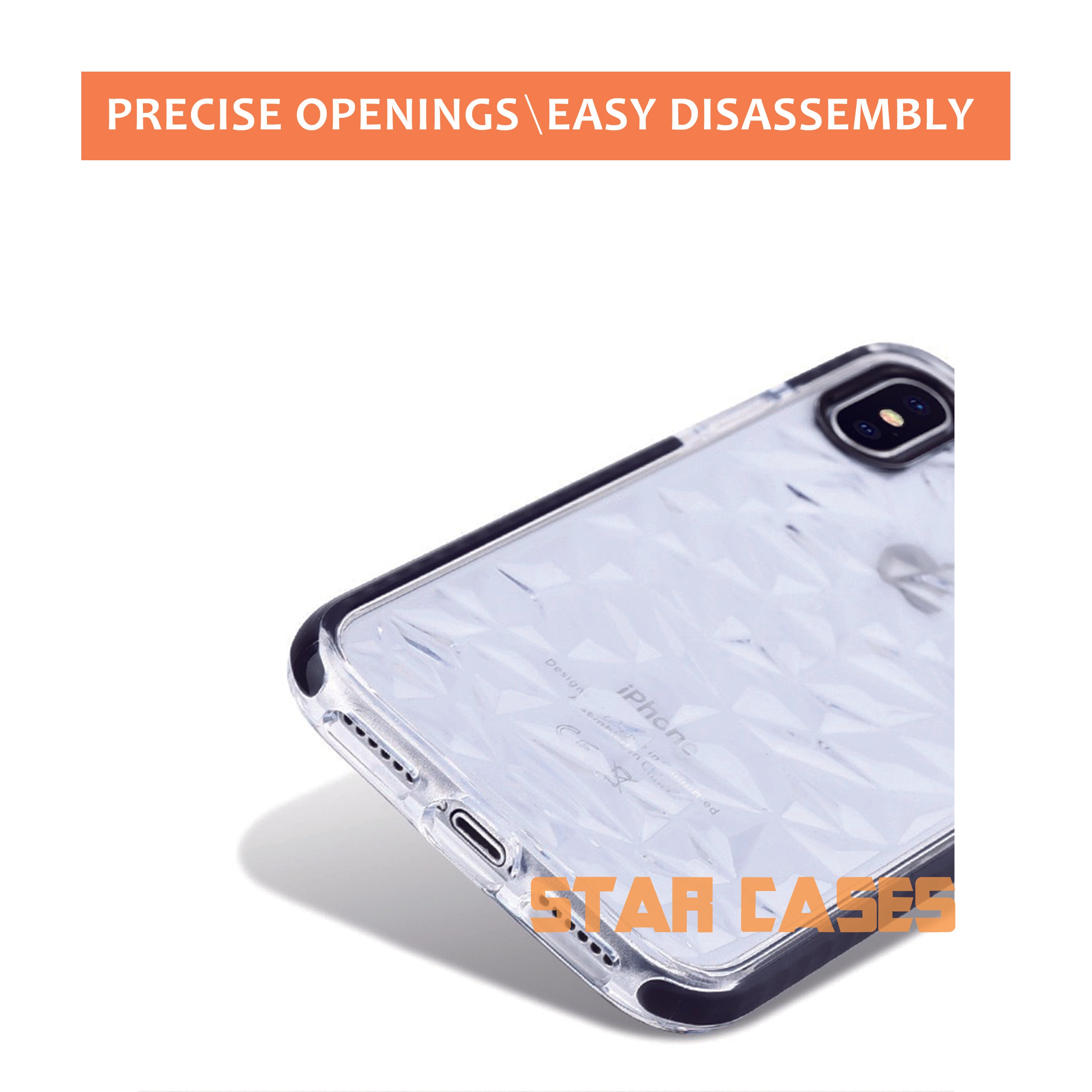 iPhone 13 Triangle Diamond Shockproof Case