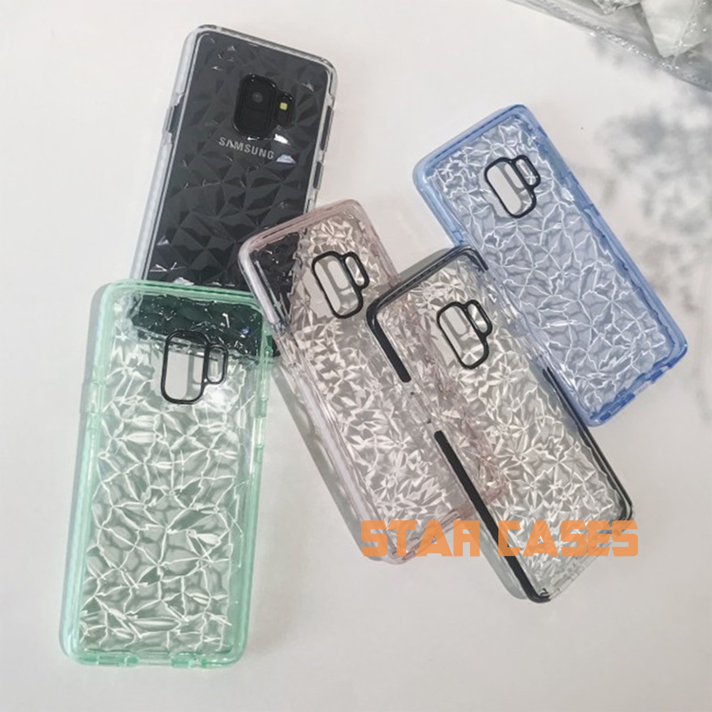 Samsung S9 Plus Triangle Diamond Shockproof Case