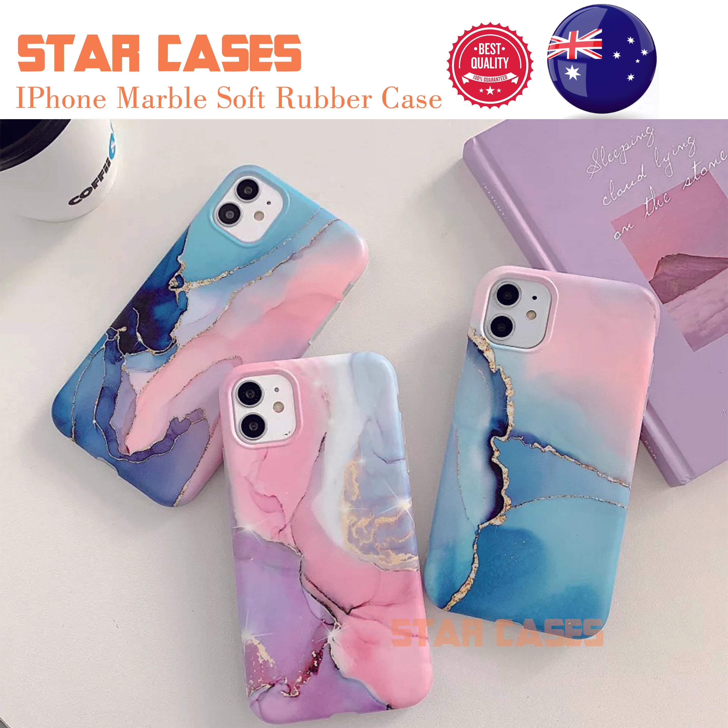 iPhone 14 Pro Marble Blooming Silicone Case