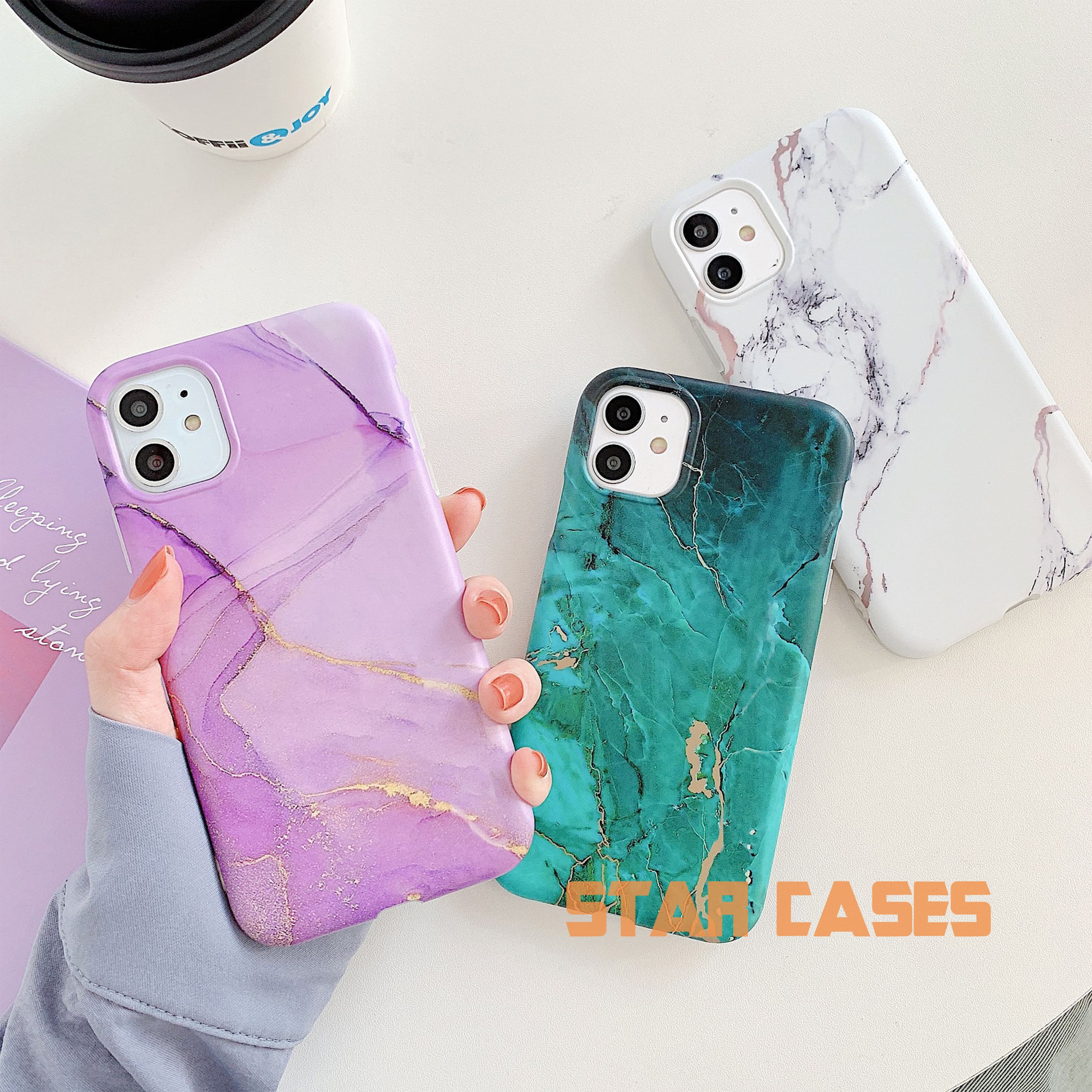 iPhone X/Xs Marble Blooming Silicone Case