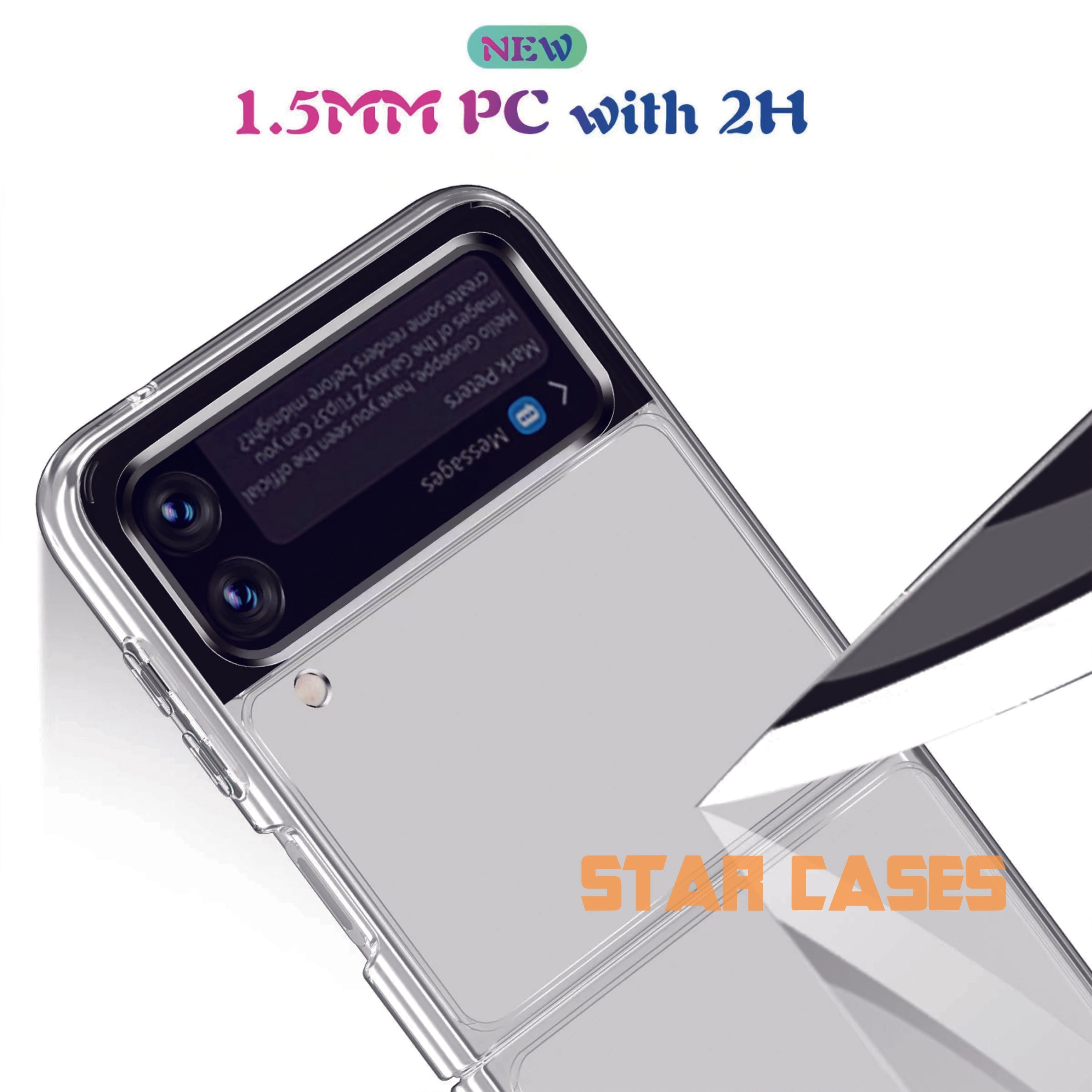 Samsung Galaxy Z Flip 5 Heavy Duty Slim Clear Case