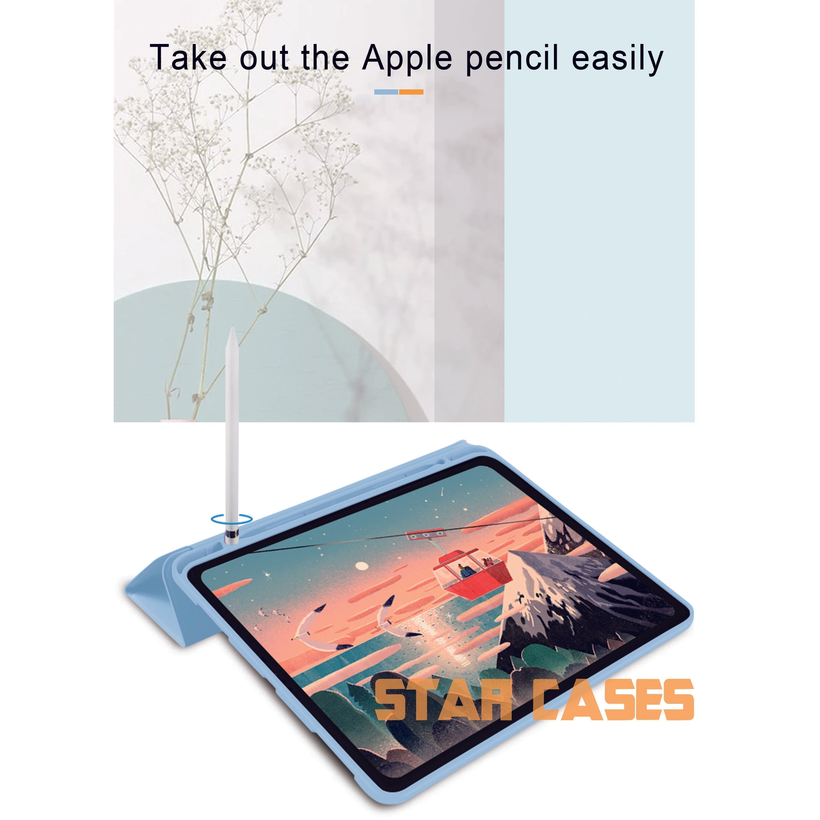 iPad Pro 12.9 inch (No Home Button) Silicone Pen Holder Case