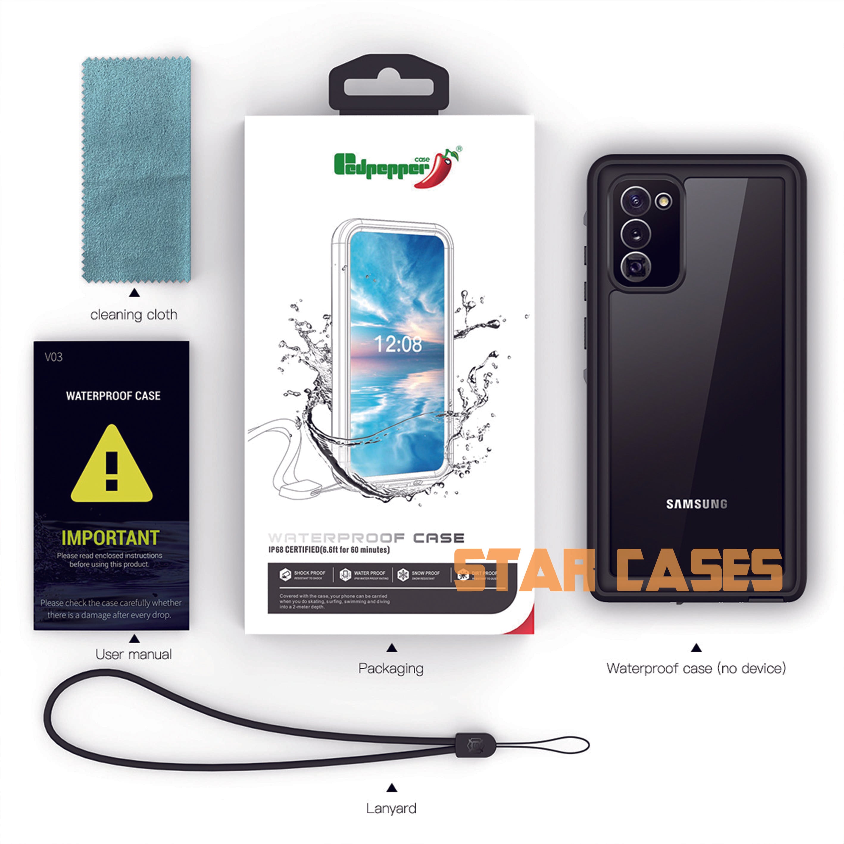 Samsung S20 Waterproof Shockproof Case