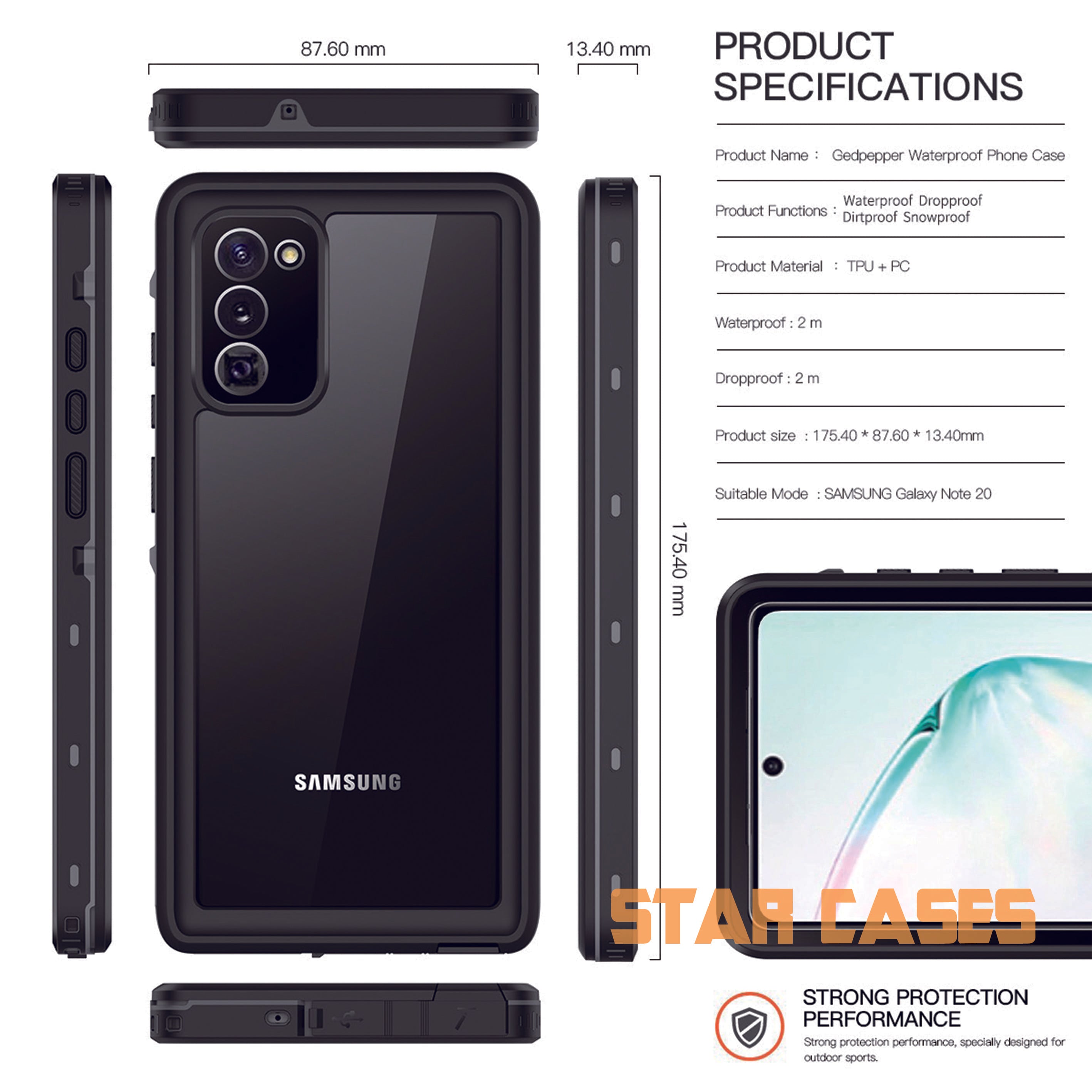 Samsung S22 Plus Waterproof Shockproof Case