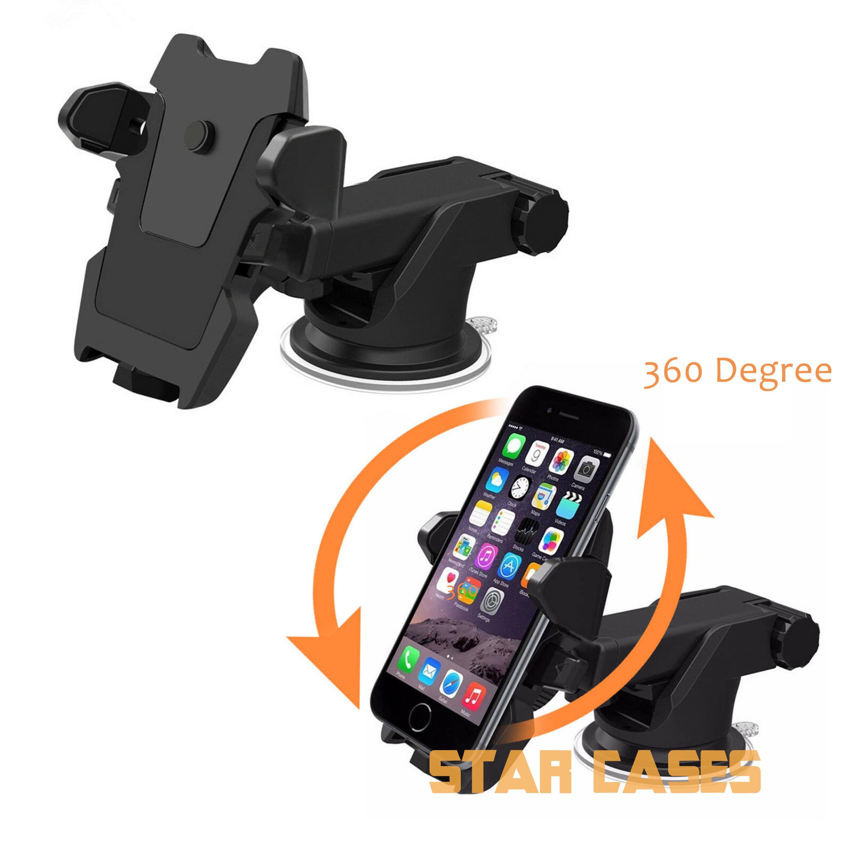 Universal Transformer Long Car Holder Mount Dashboard WindShield Stand