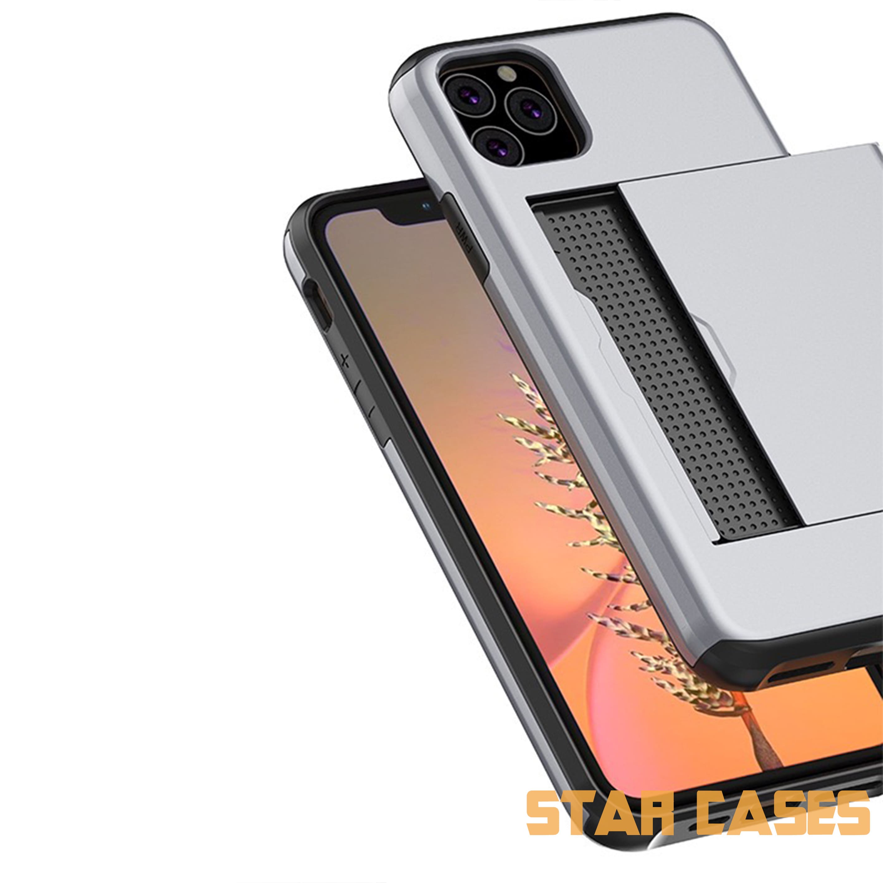 iPhone X/Xs Heavy Duty Back Slide Card Case