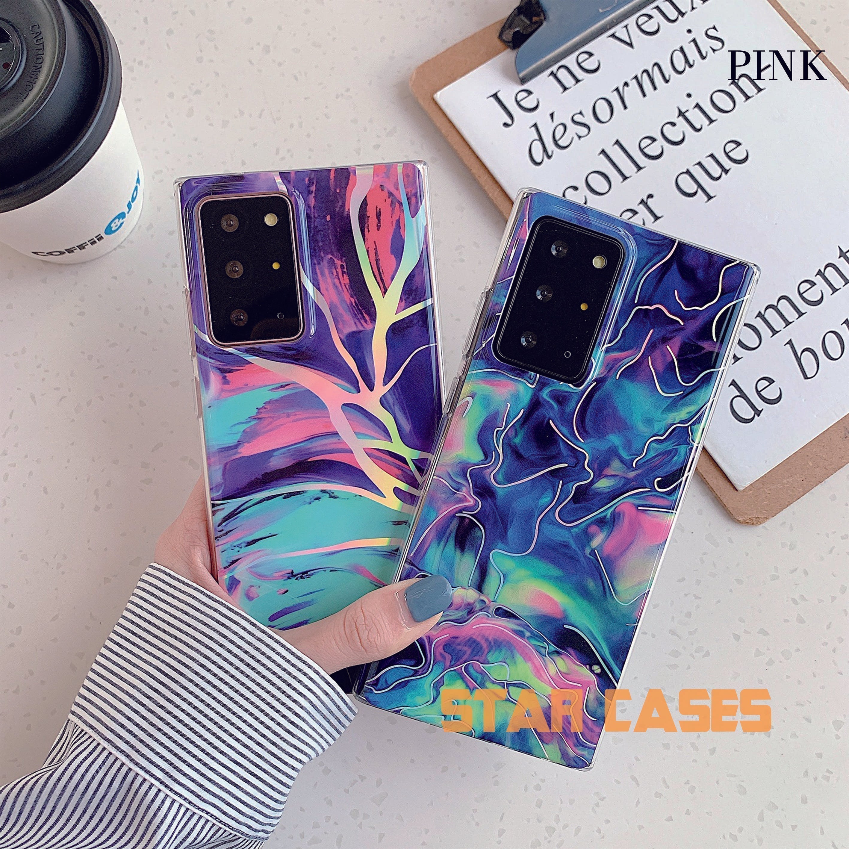 Samsung S10 Plus Laser Marble Soft Case