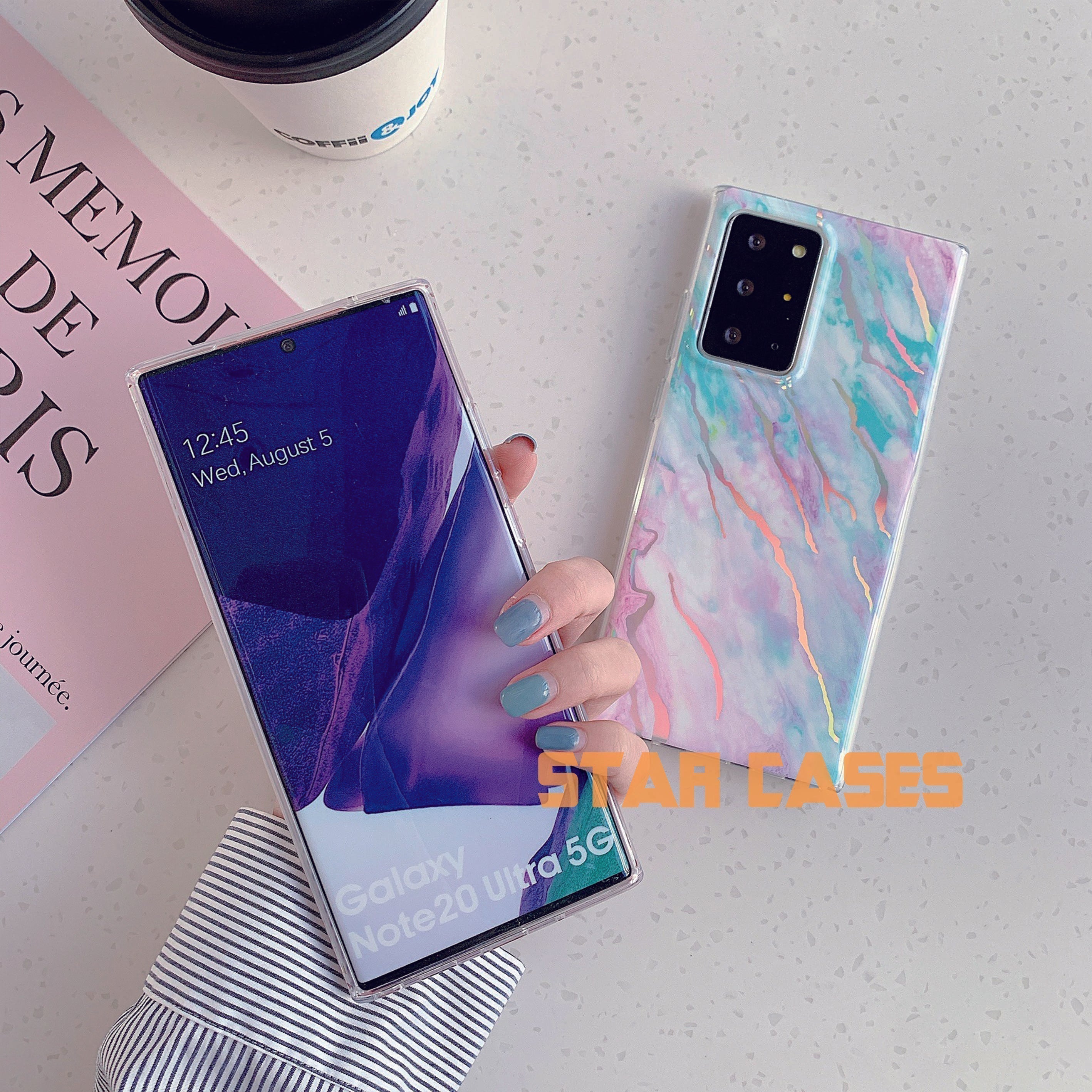 Samsung S10 Plus Laser Marble Soft Case