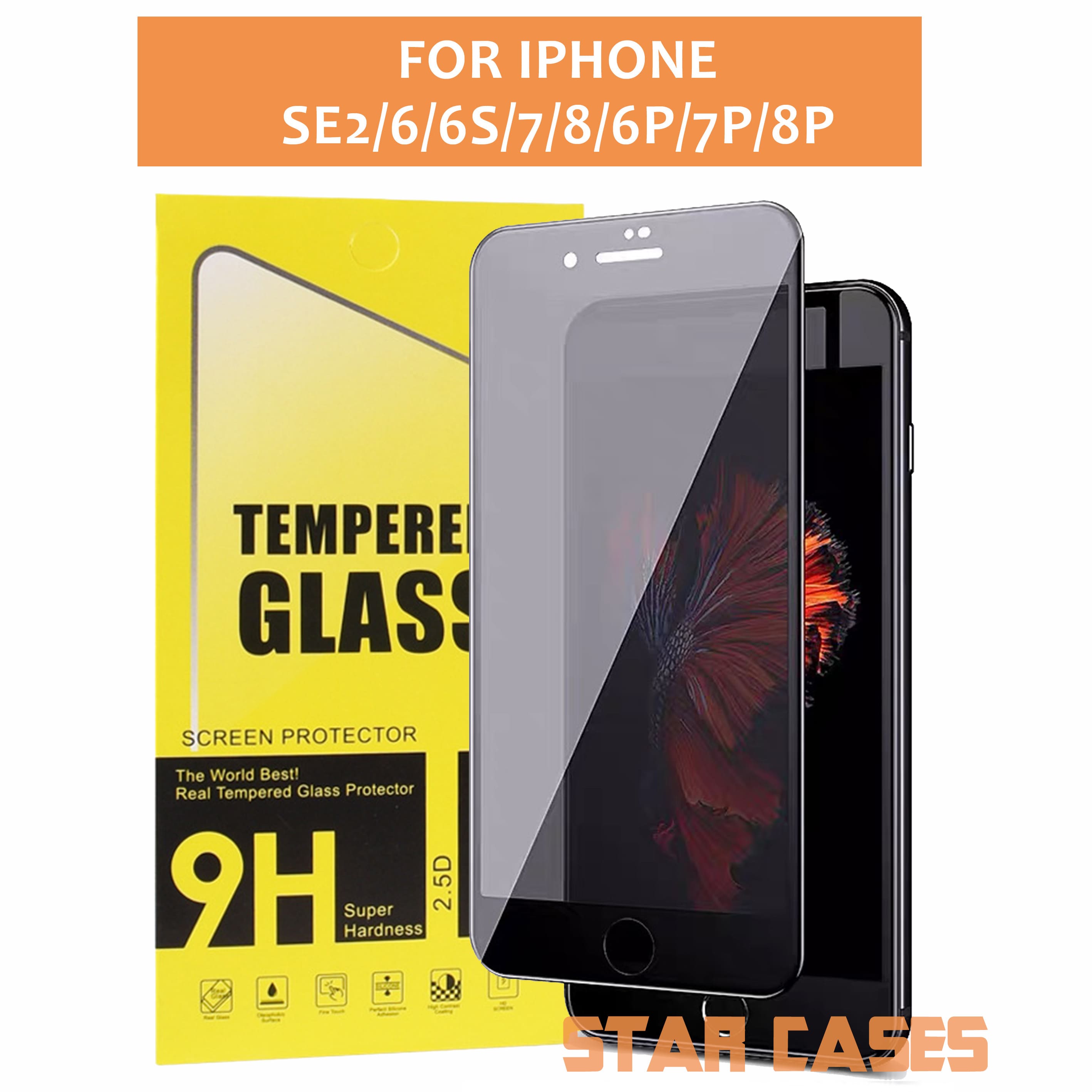 iPhone 25 Packs Privacy Tempered Glass Screen Protector