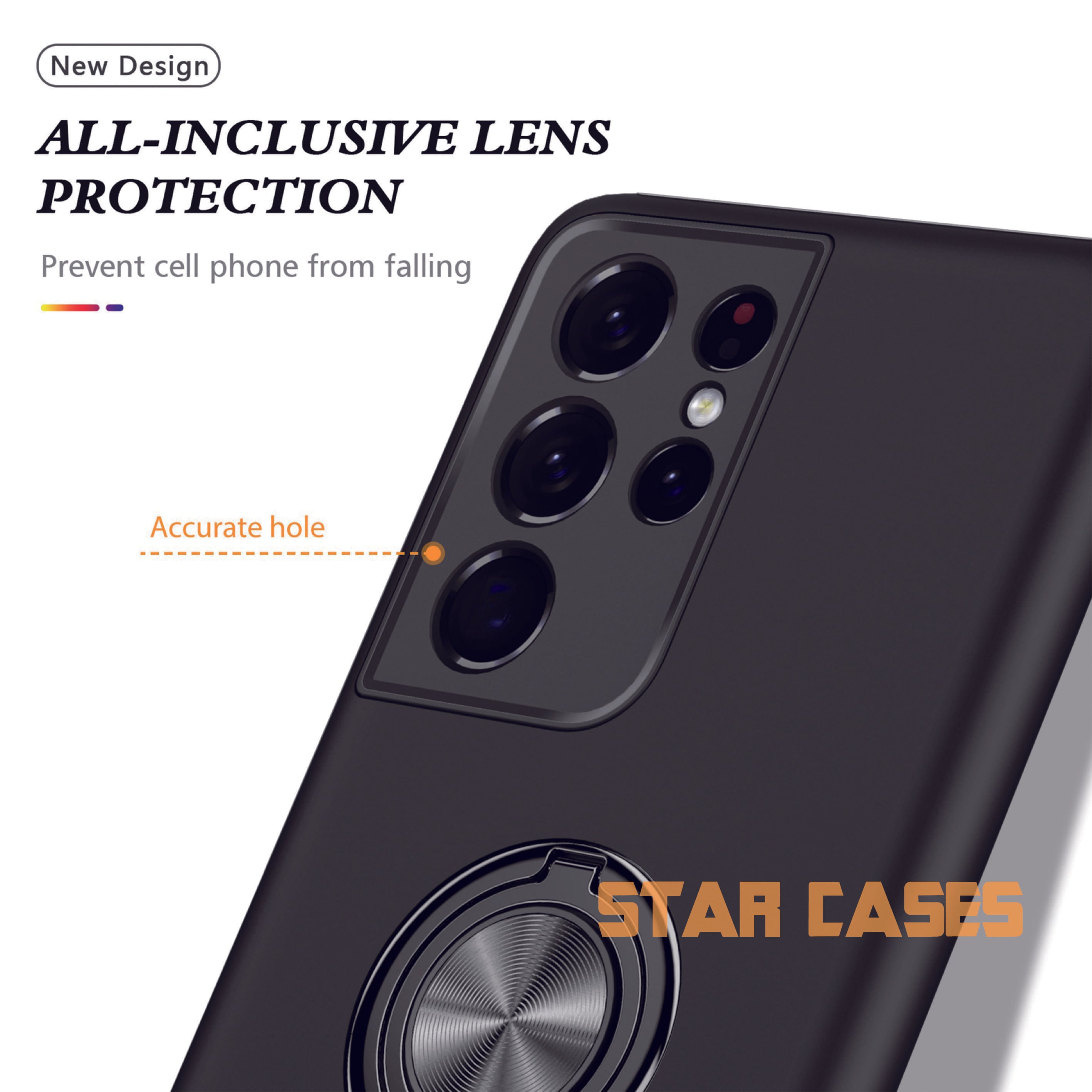 Samsung A05s Hybrid Magnetic Ring Holder Case