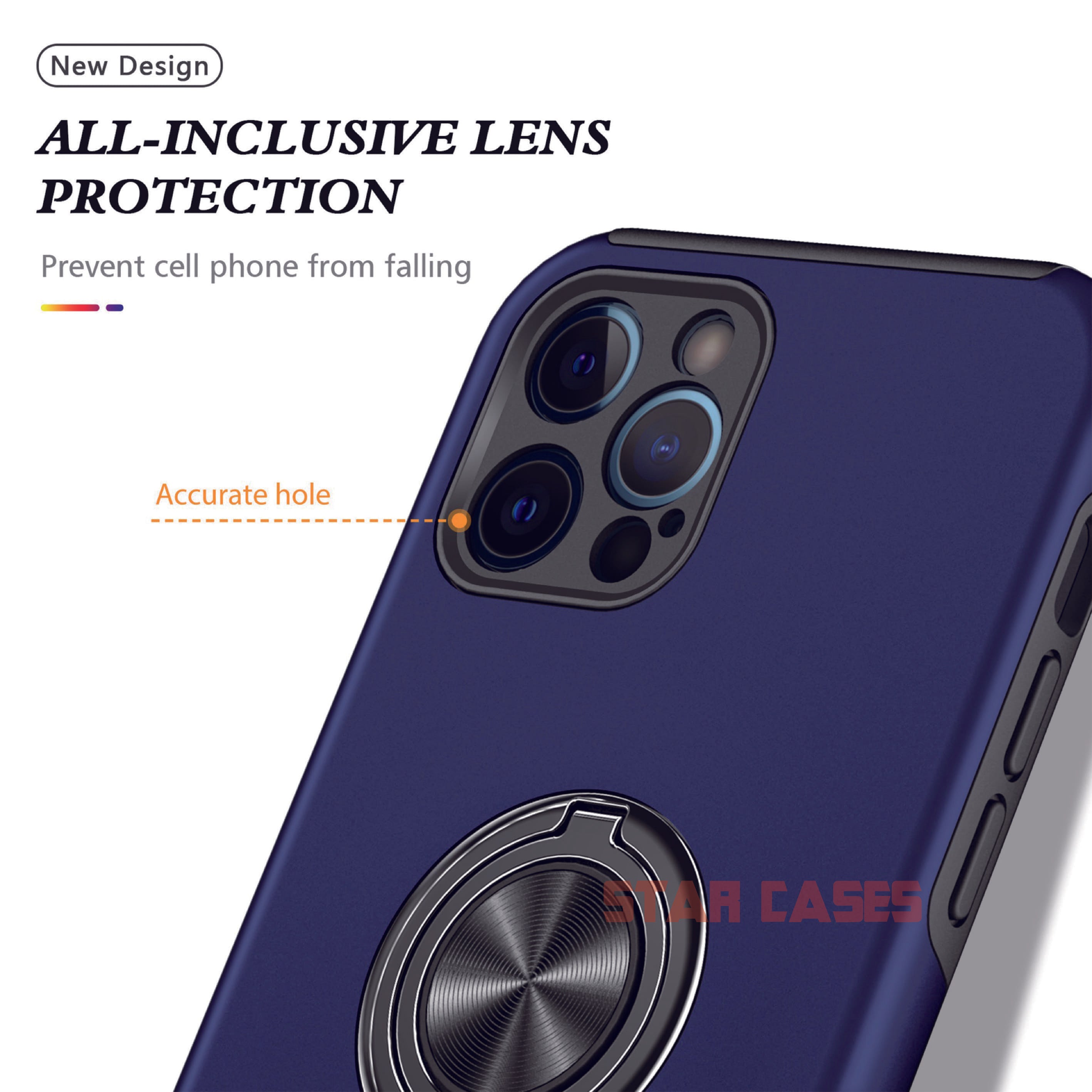 iPhone 11 Pro Shockproof Magnetic Ring Holder Case