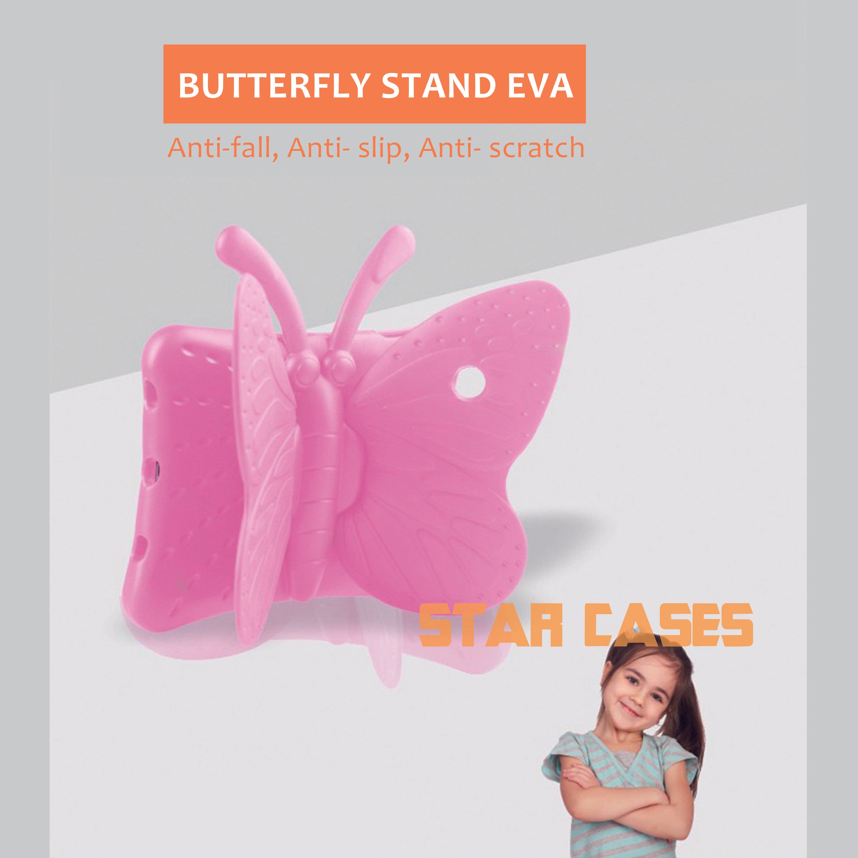 Samsung Tab A290/A295 Tablet Kids Butterfly Case
