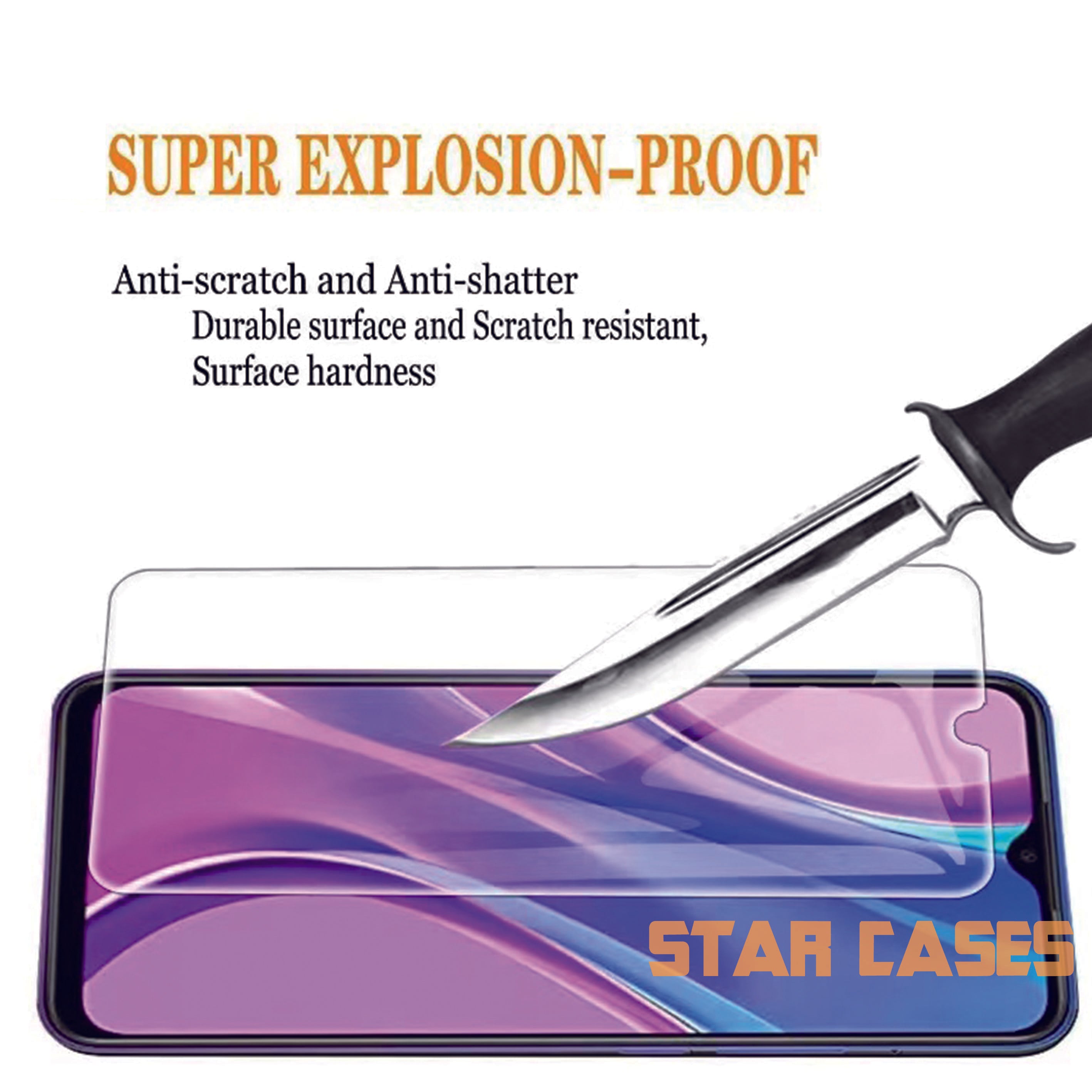 Samsung A Series Front Tempered Glass Screen Protector