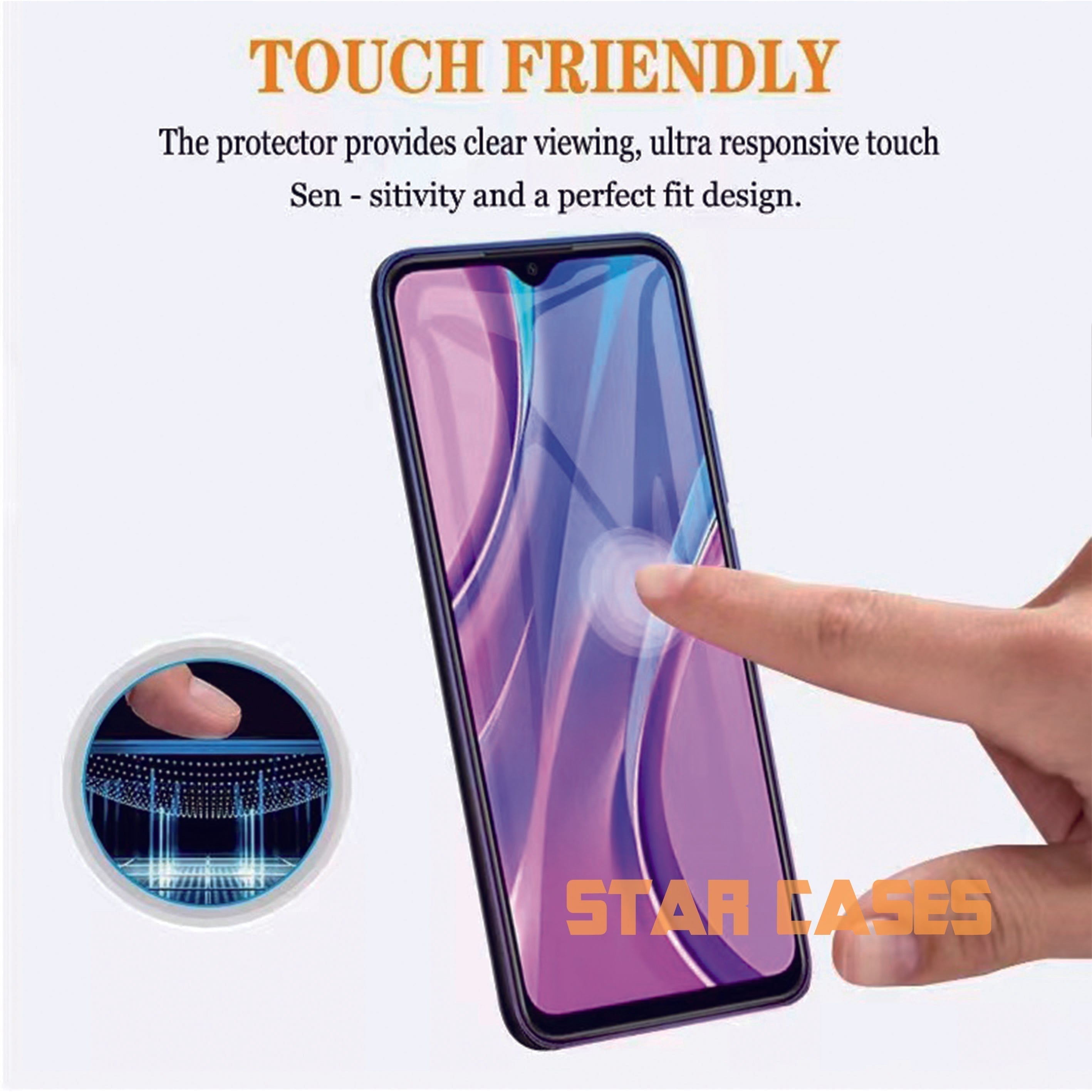 Samsung A Series Front Tempered Glass Screen Protector