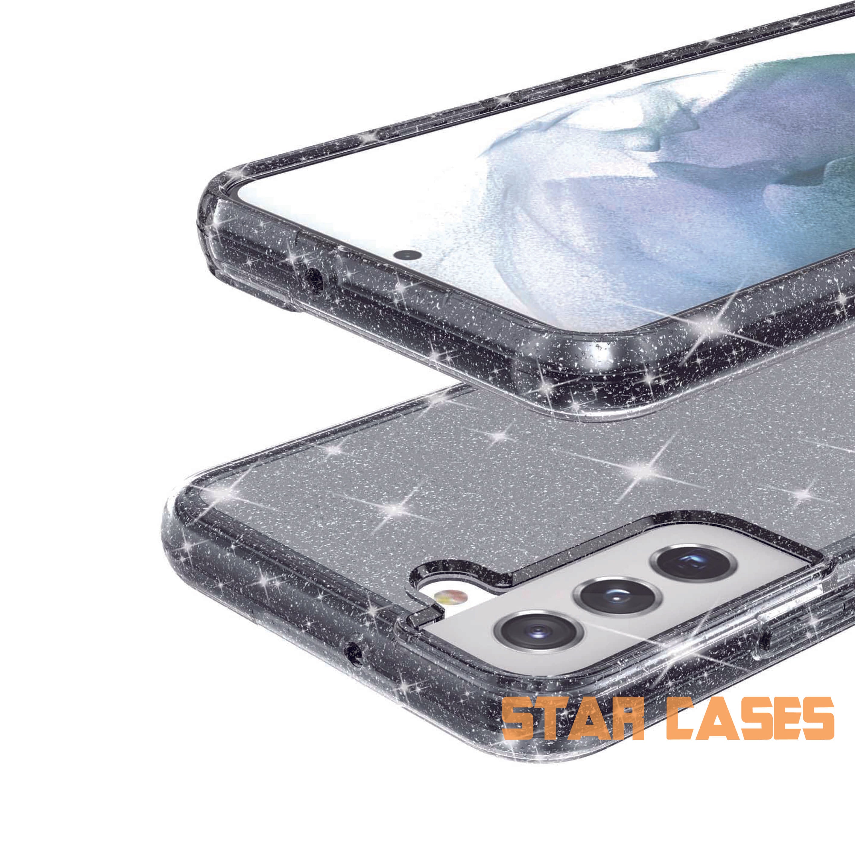 Samsung S22 Terminator Sparkling Hard Clear Case