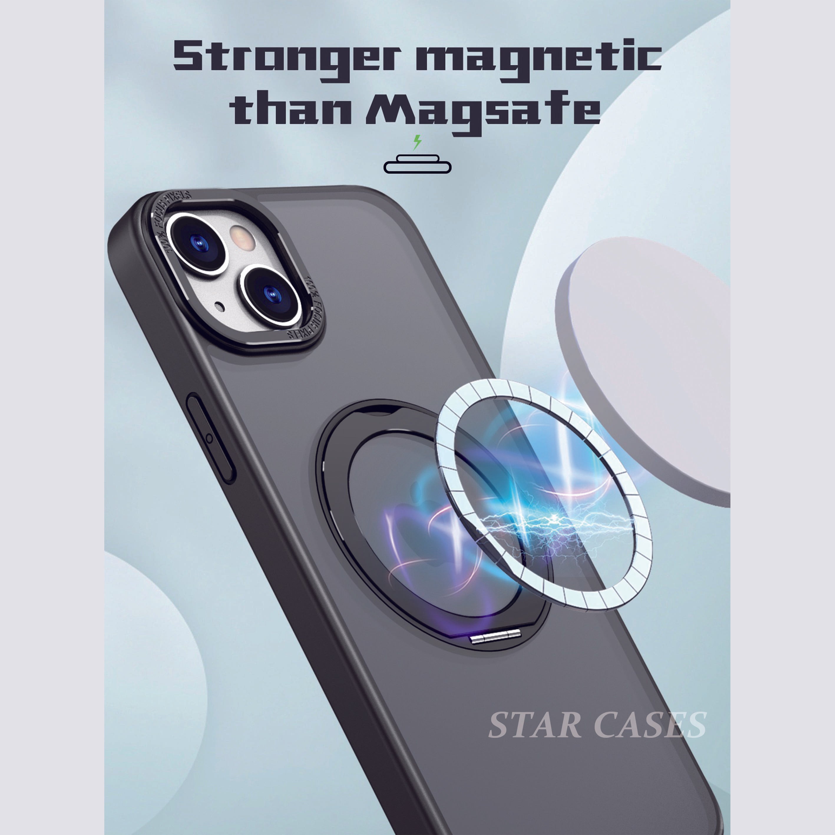 iPhone 15 360 Rotating Strong Magsafe Case