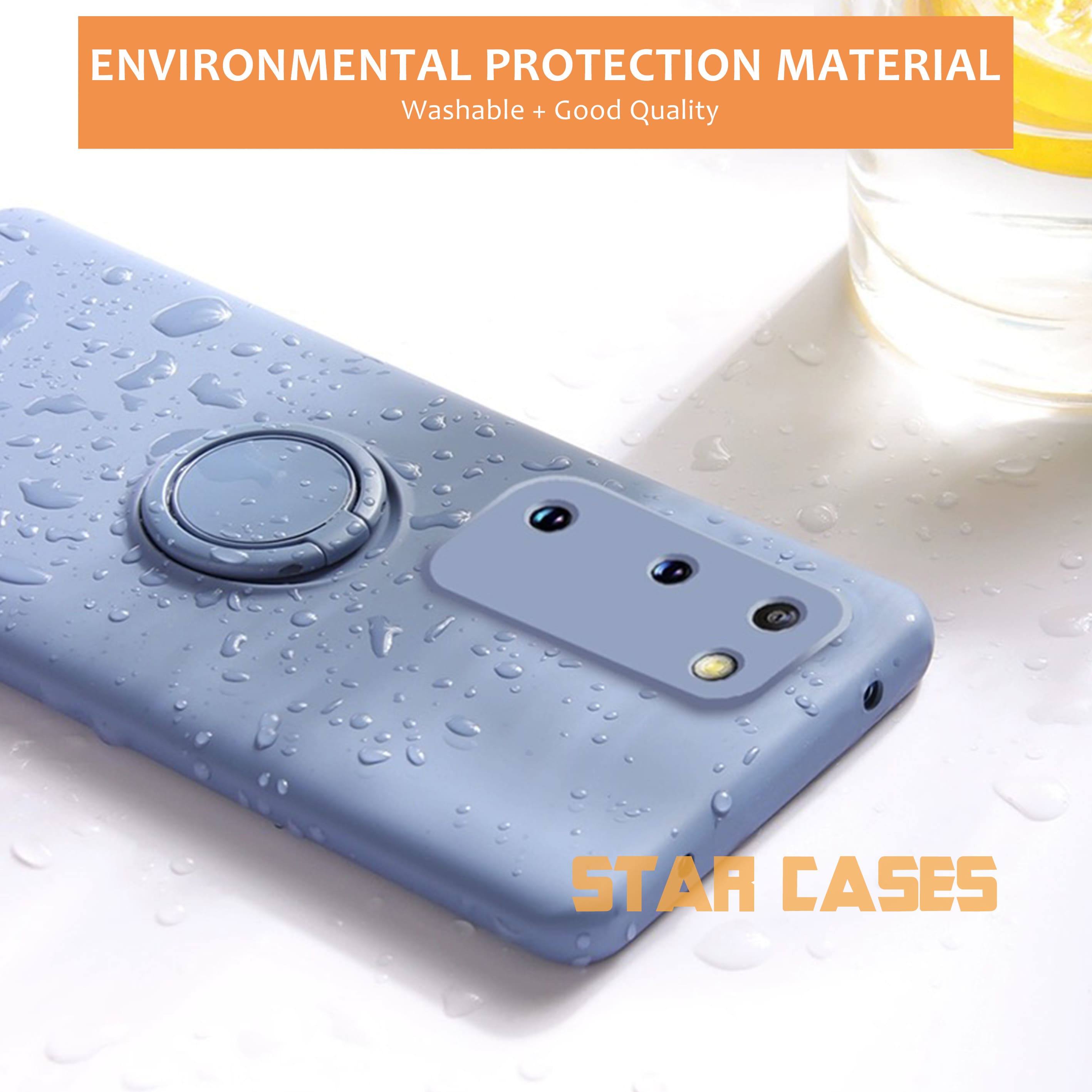 Samsung S20 Plus Liquid Silicone Ring Case